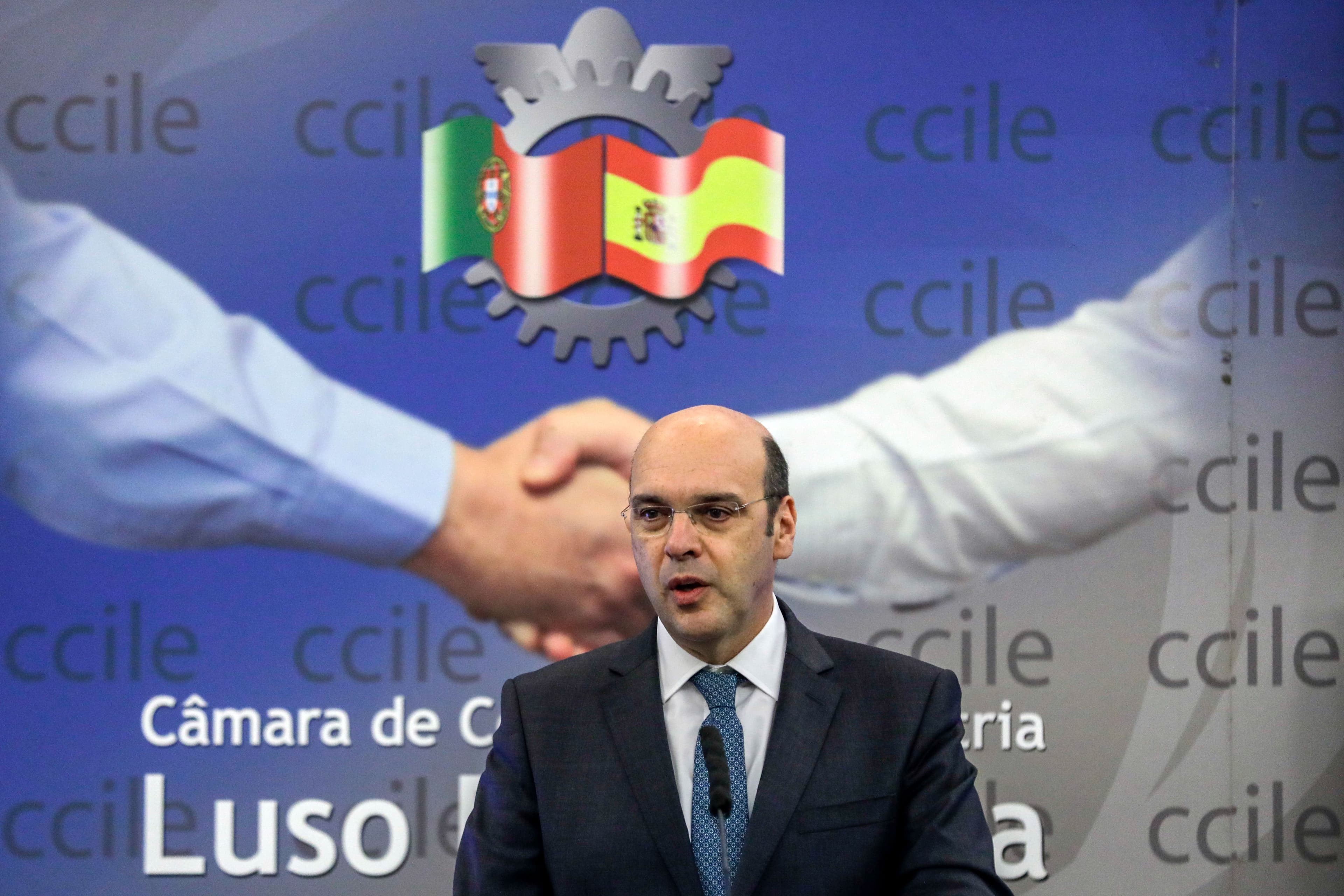 Ministro Adjunto e da Economia, Pedro Siza Vieira, no almoço da Câmara do Comércio e Indústria Luso-Espanhola, Lisboa, 12 fevereiro 2019 (Foto: António Cotrim/Lusa)