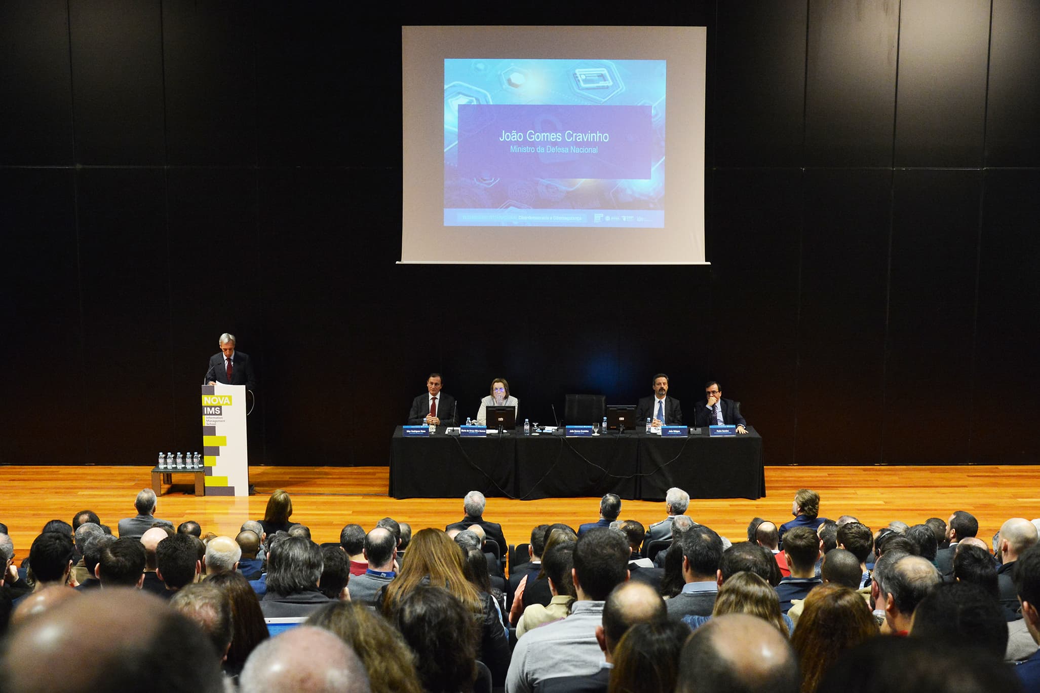 Ministro da Defesa Nacional, João Gomes Cravinho, no seminário «Ciberdemocracia e Cibersegurança», Lisboa, 29 janeiro 2019