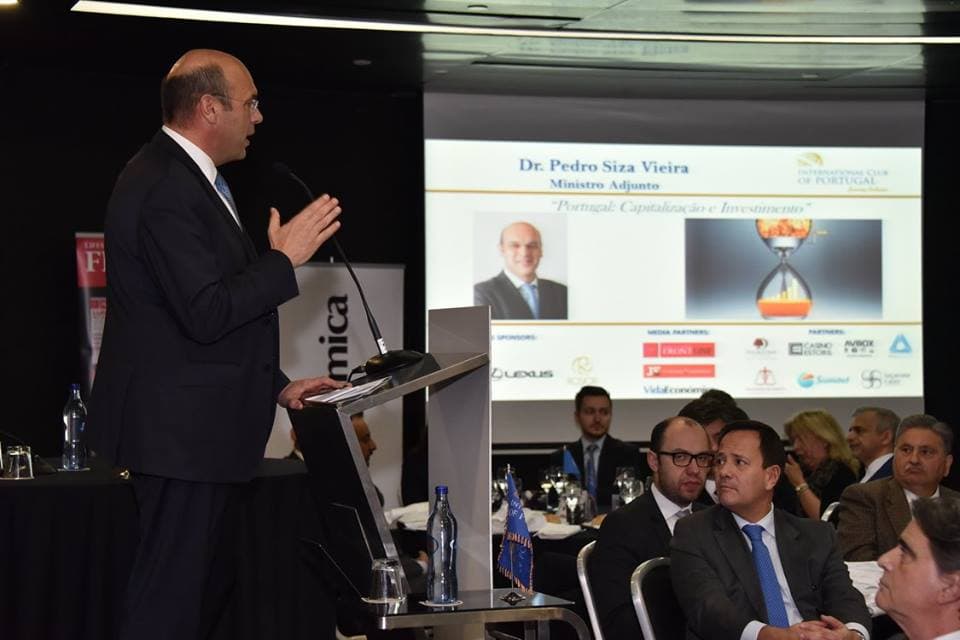 Ministro Adjunto, Pedro Siza Vieira, no debate «Portugal: capitalização e investimento», organizado pelo International Club of Portugal, Lisboa, 15 janeiro 2018 (Joaquim Morgado/ICP)