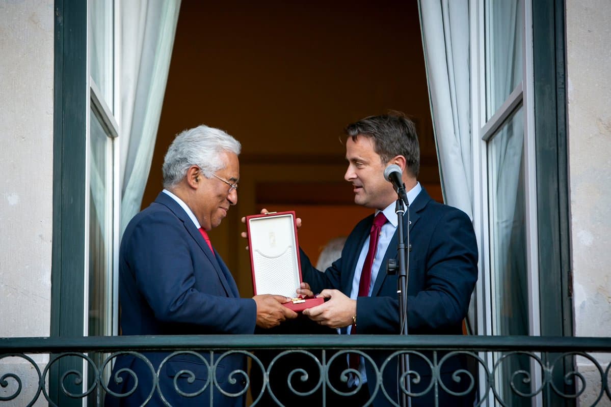 Primeiro-Ministro António Costa recebe Grã-Cruz do Mérito do Luxemburgo do Primeiro-Ministro Luxemburguês, Xavier Bettel, Lisboa, 25 junho 2019 (Foto: Paulo Vaz Henriques)