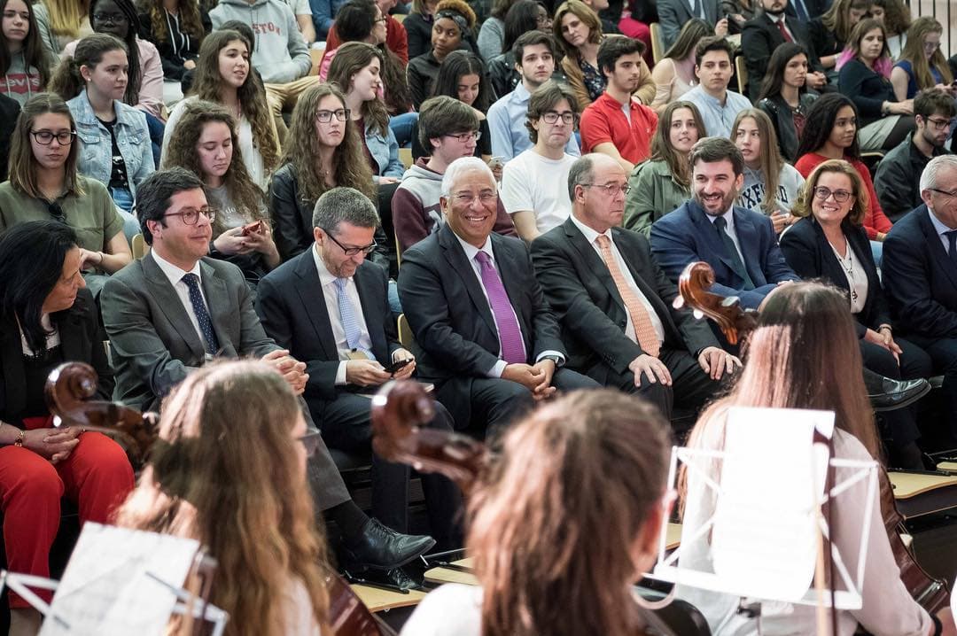 Primeiro-Ministro António Costa e Comissário Europeu Carlos Moedas na iniciativa «Encontros com os Cidadãos» sobre o futuro da Europa, Cascais, 20 abril 2018