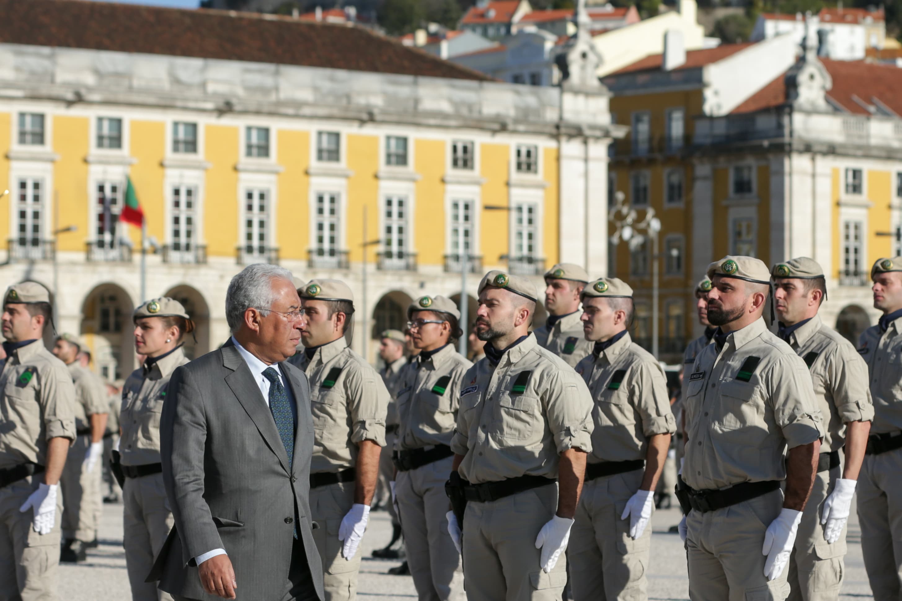Primeiro-Ministro António Costa na condecoração do Grupo de intervenção de Proteção e Socorro da GNR, Lisboa, 18 dezembro 2017 (Foto: Tiago Petinga/Lusa)