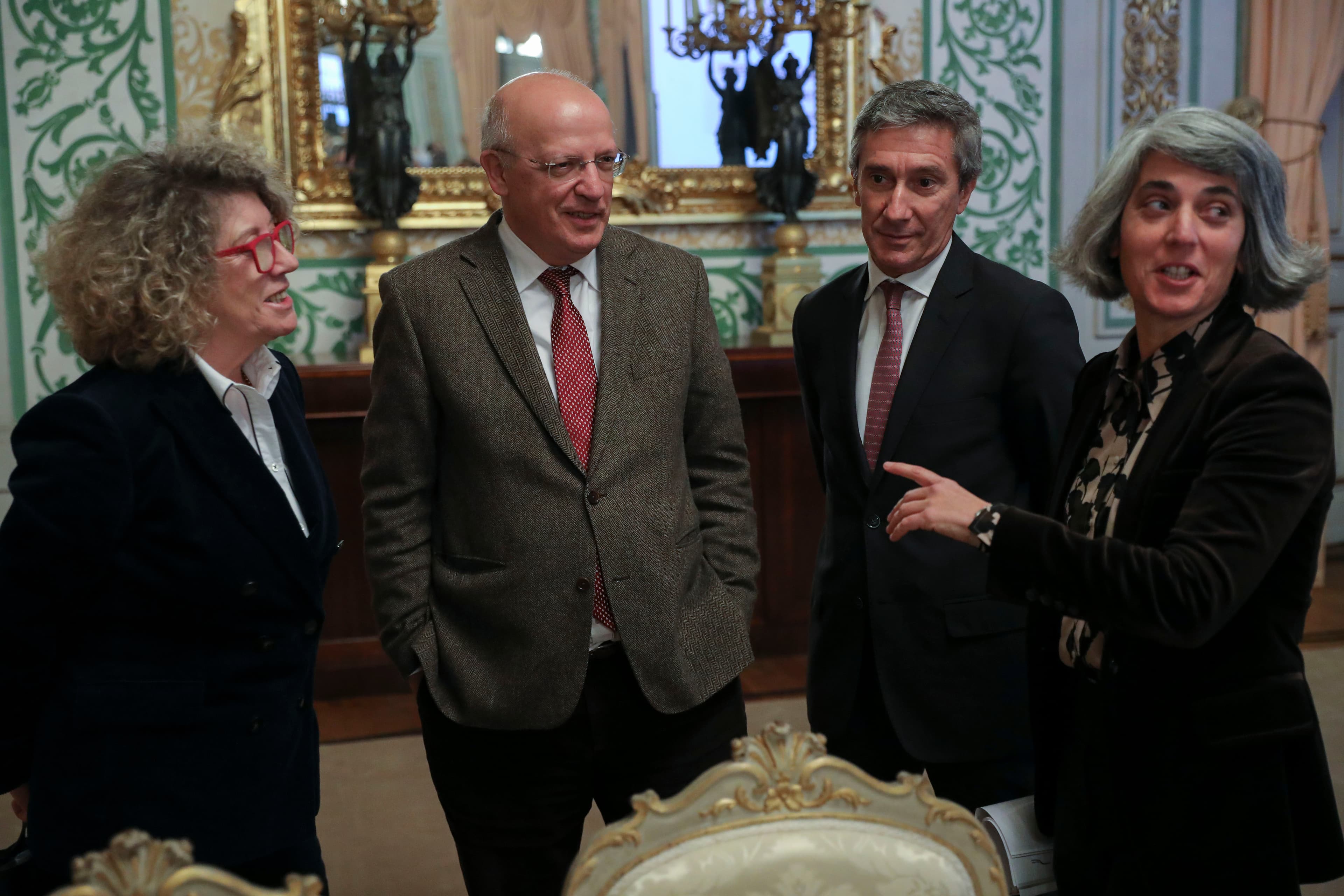 Ministro dos Negócios Estrangeiros, Augusto Santos Silva, e Ministra da Cultura, Graça Fonseca, na apresentação do programa indicativo de Ação Cultural Externa para 2019, Lisboa, 29 janeiro 2019 (Foto: Miguel A. Lopes/LUSA)
