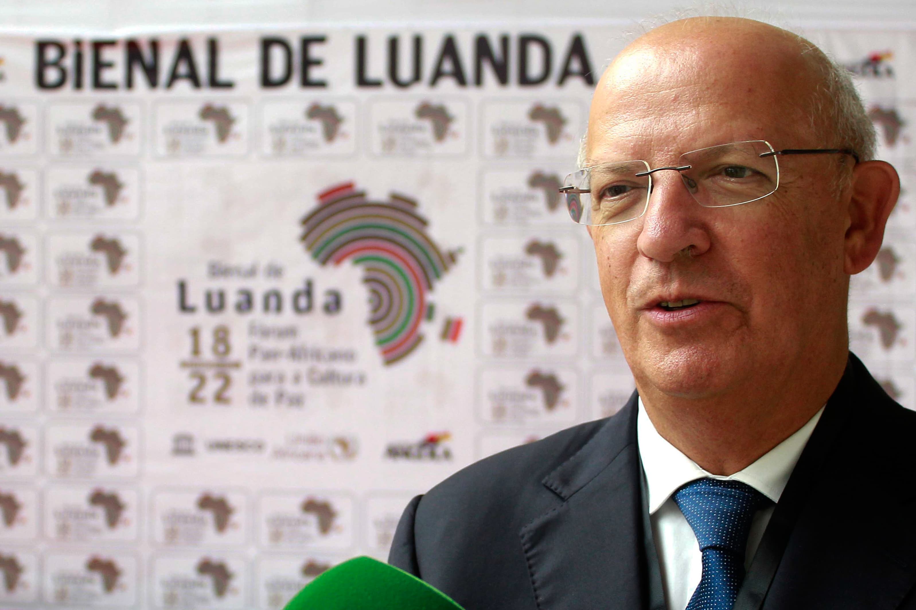 Ministro dos Negócios Estrangeiros, Augusto Santos Silva, na abertura oficial da Bienal de Luanda – Fórum Pan-Africano para a Cultura de Paz, Luanda, 18 setembro 2019 (Foto: Ampe Rogério/Lusa)