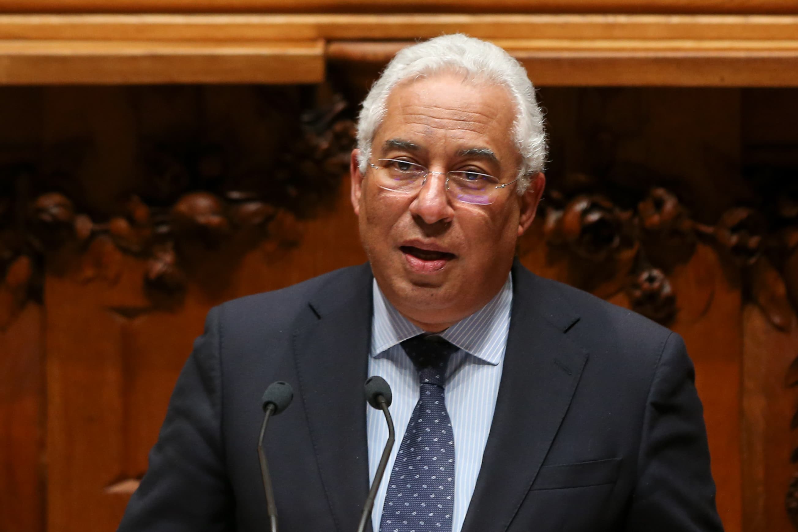 Primeiro-Ministro António Costa no debate quinzenal na Assembleia da República, Lisboa, 14 fevereiro 2018 (Foto: Manuel de Almeida/Lusa)
