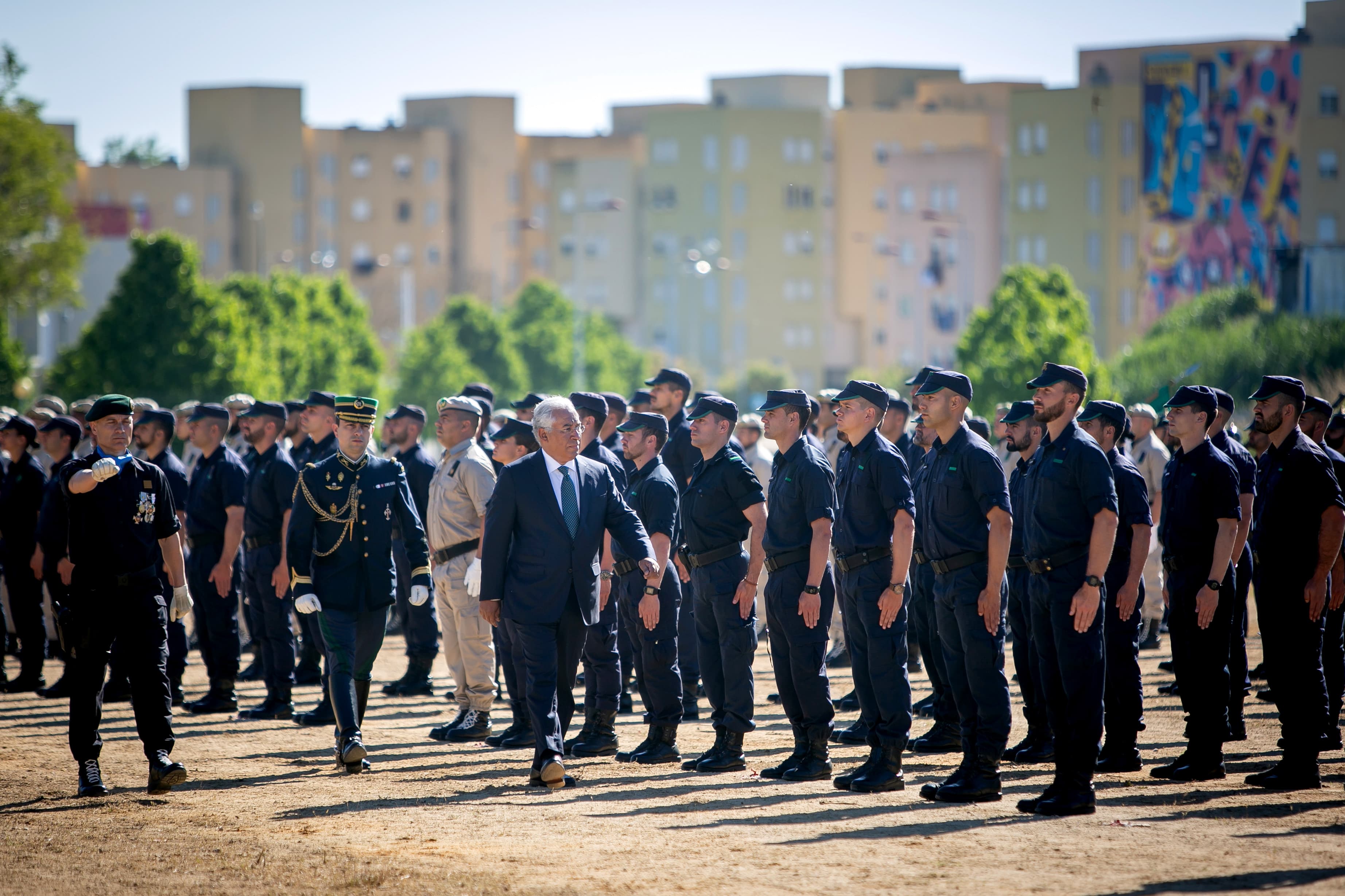 Primeiro-Ministro António Costa no encerramento do curso do Grupo de Intervenção de Proteção e Socorro da GNR, Odivelas, 15 maio 2018 (Foto: Paulo Vaz Henriques)