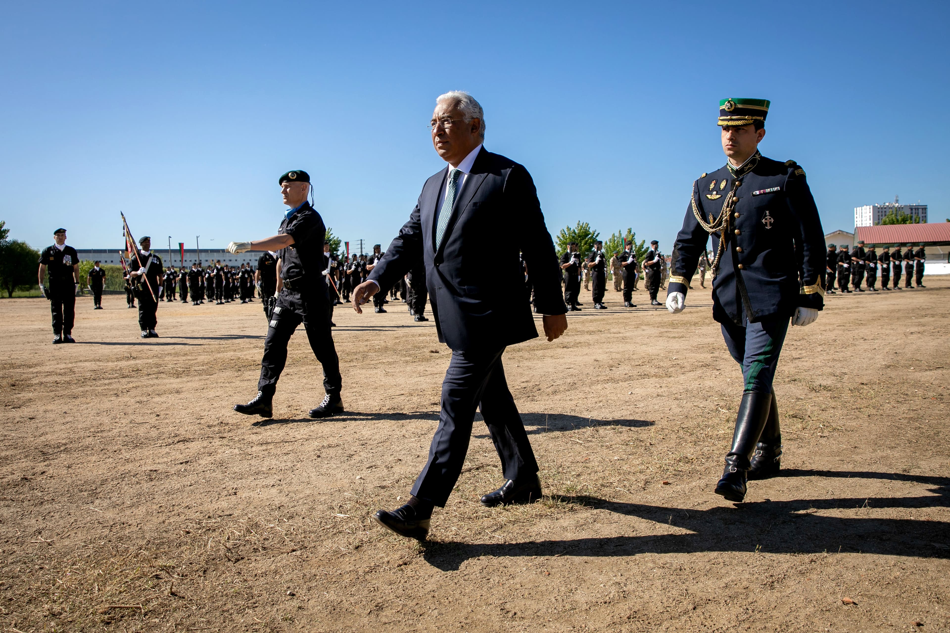 Primeiro-Ministro António Costa no encerramento do curso do Grupo de Intervenção de Proteção e Socorro da GNR, Odivelas, 15 maio 2018 (Foto: Paulo Vaz Henriques)