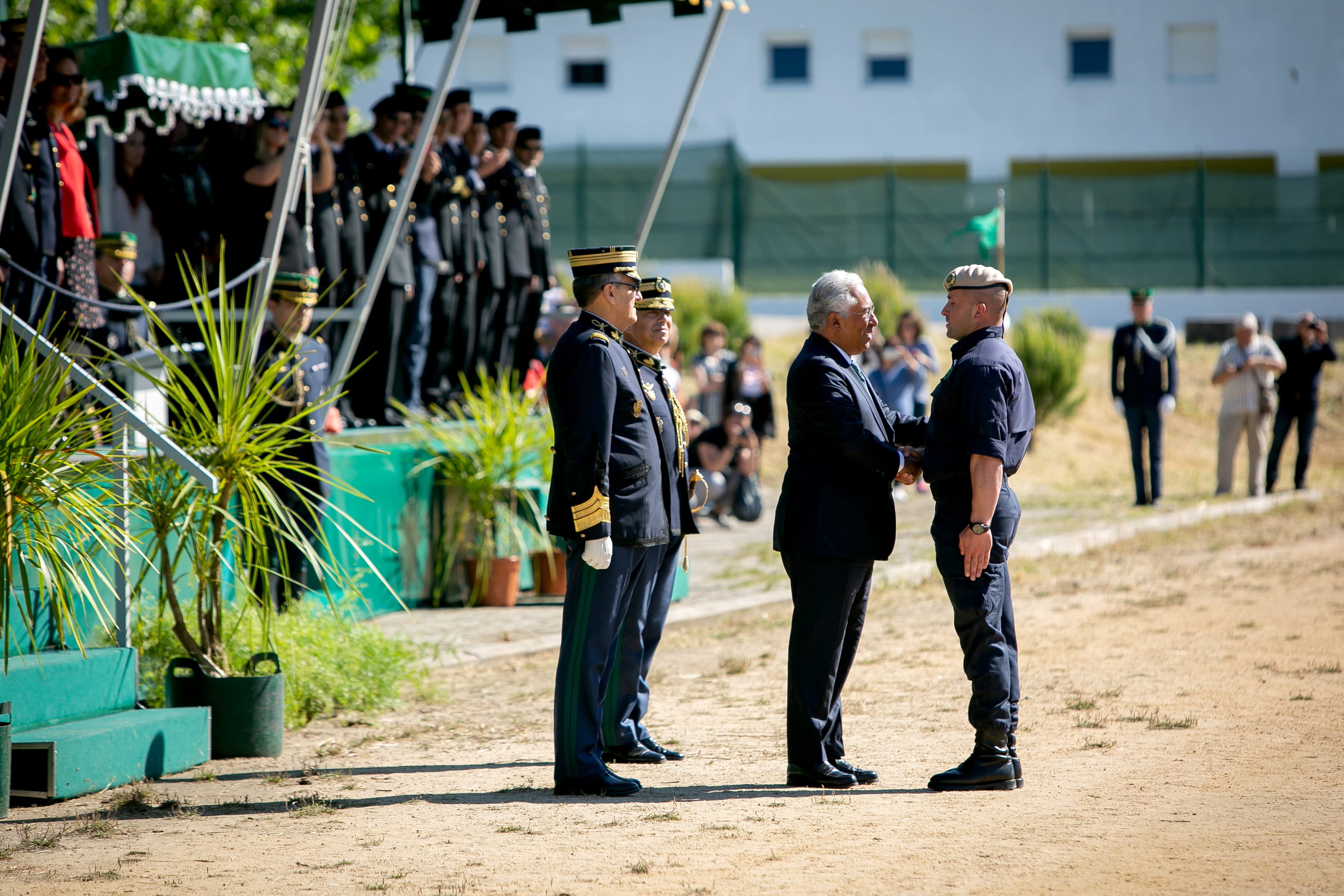 Primeiro-Ministro António Costa no encerramento do curso do Grupo de Intervenção de Proteção e Socorro da GNR, Odivelas, 15 maio 2018 (Foto: Paulo Vaz Henriques)