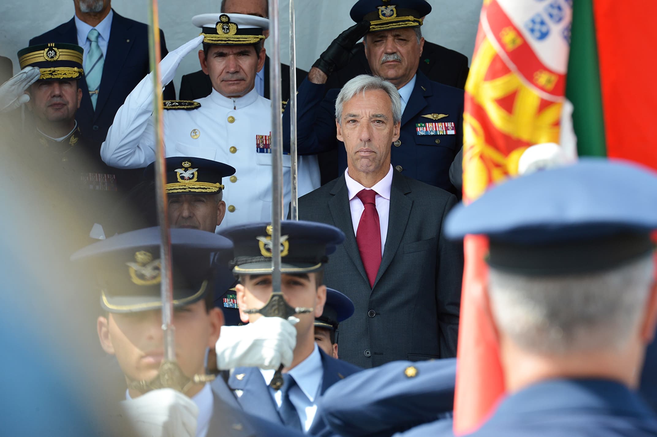 Ministro da Defesa Nacional, João Gomes Cravinho, nas comemorações do Dia da Força Aérea, Viseu, 1 julho 2019
