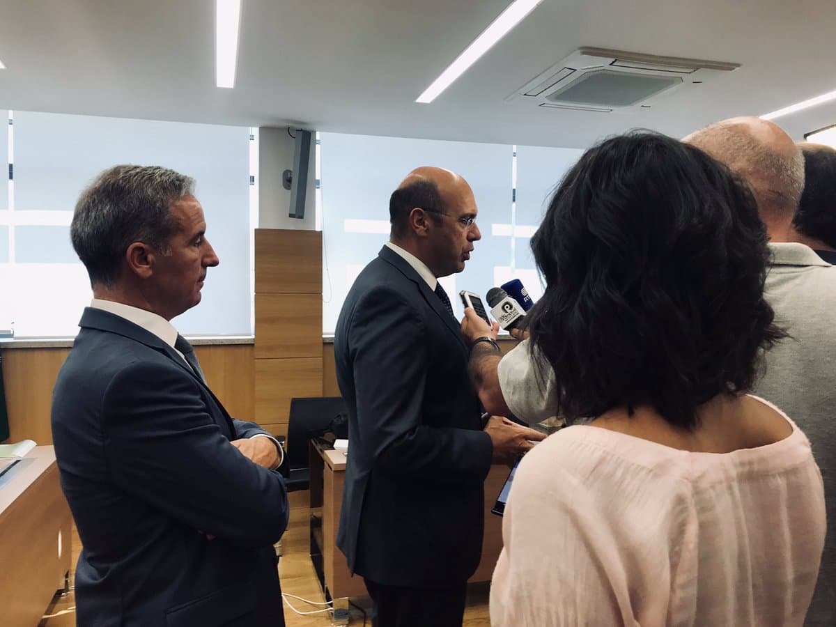 Ministro Adjunto e da Economia, Pedro Siza Vieira, após reunião para balanço do Plano de Revitalização do Pinhal Interior, Proença-a-Nova, 4 setembro 2019 (DR)