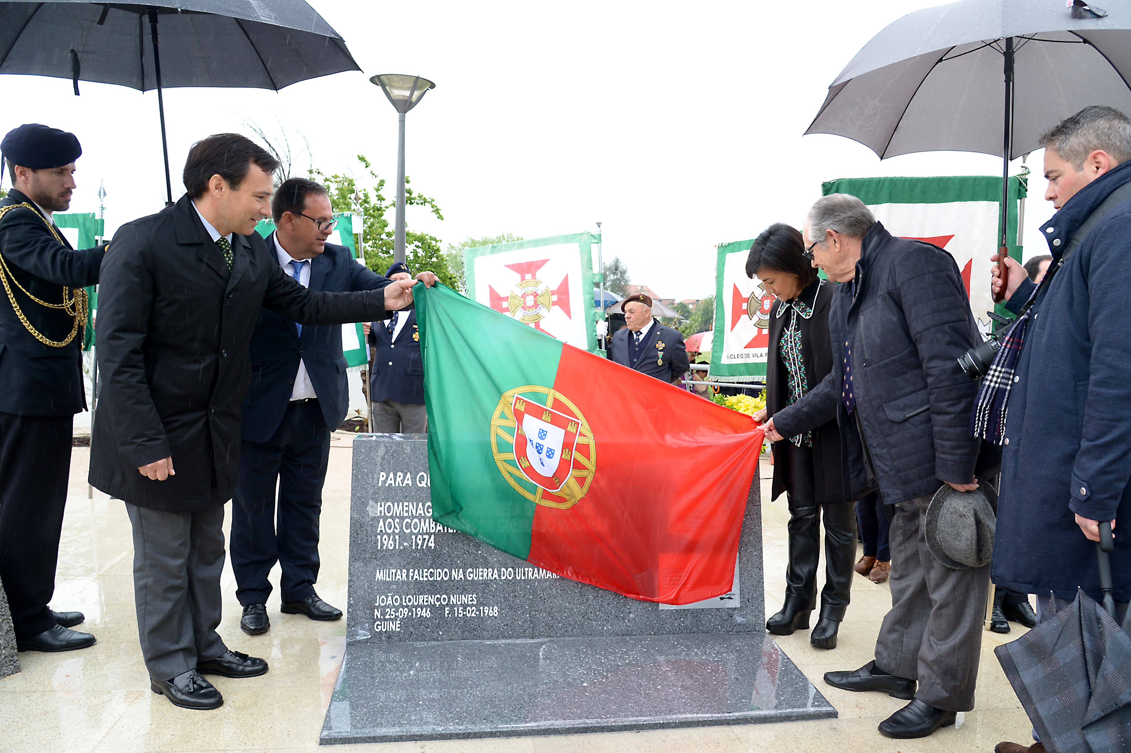 Secretário de Estado da Defesa Nacional, Marcos Perestrello, na inauguração do Monumento aos Combatentes do Ultramar, Tramagal, Abrantes, 21 abril 2018