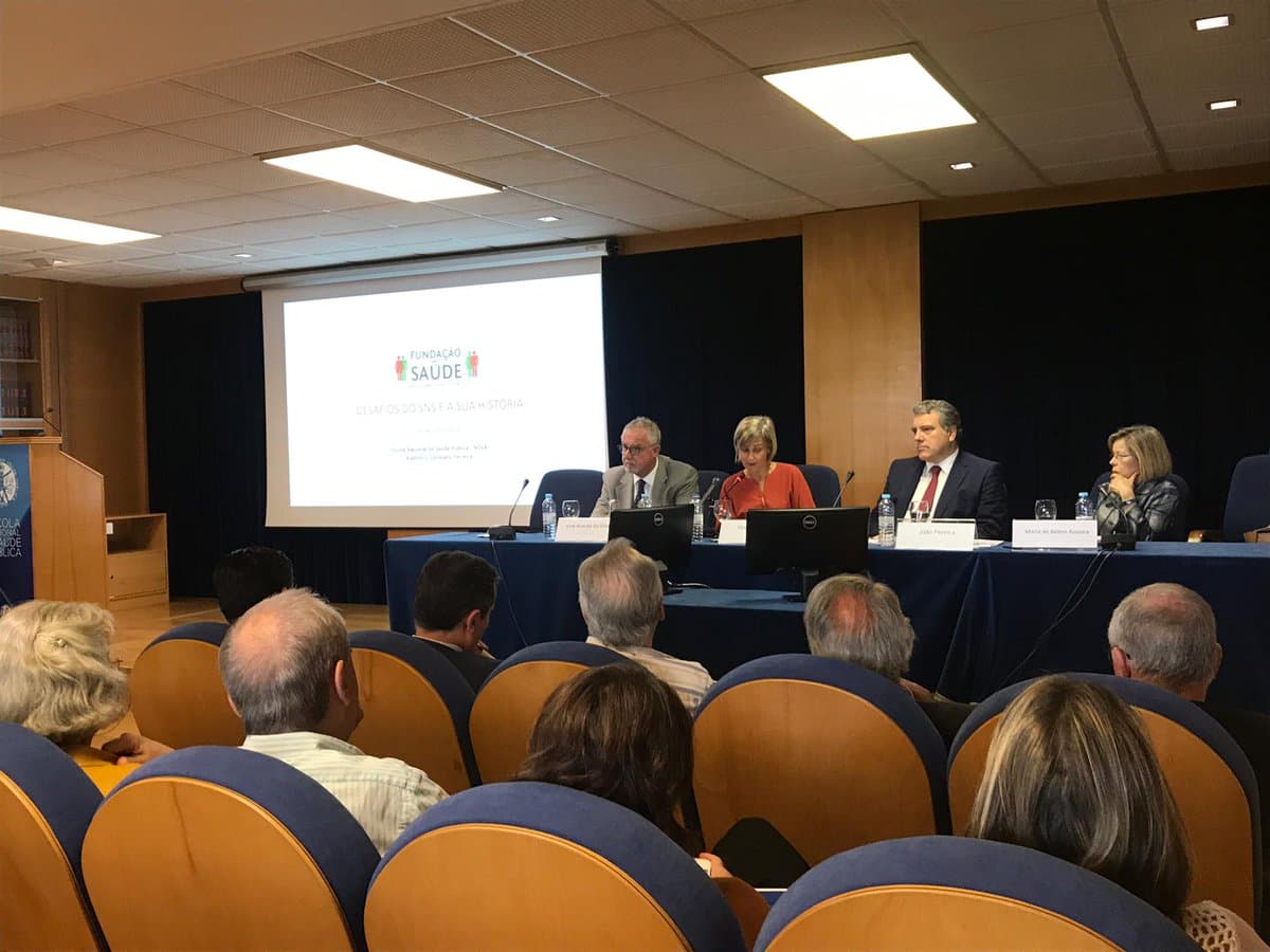 Ministra da Saúde, Marta Temido, na apresentação do livro sobre os 40 anos do SNS, Lisboa, 18 julho 2019
