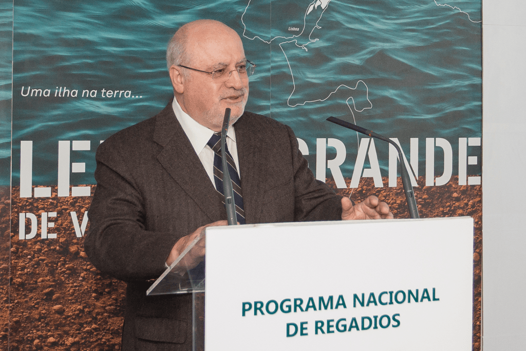 Ministro da Agricultura, Floresta e Desenvolvimento Rural, Capoulas Santos, na apresentação do Programa Nacional de Regadios, Vila Franca de Xira, 3 março 2018 (Foto: César Cordeiro)