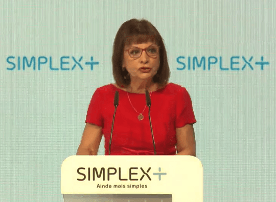 Ministra da Presidência e da Modernização Administrativa, Maria Manuel Leitão Marques, na apresentação do Simplex+ 2018, Lisboa, 6 junho 2018