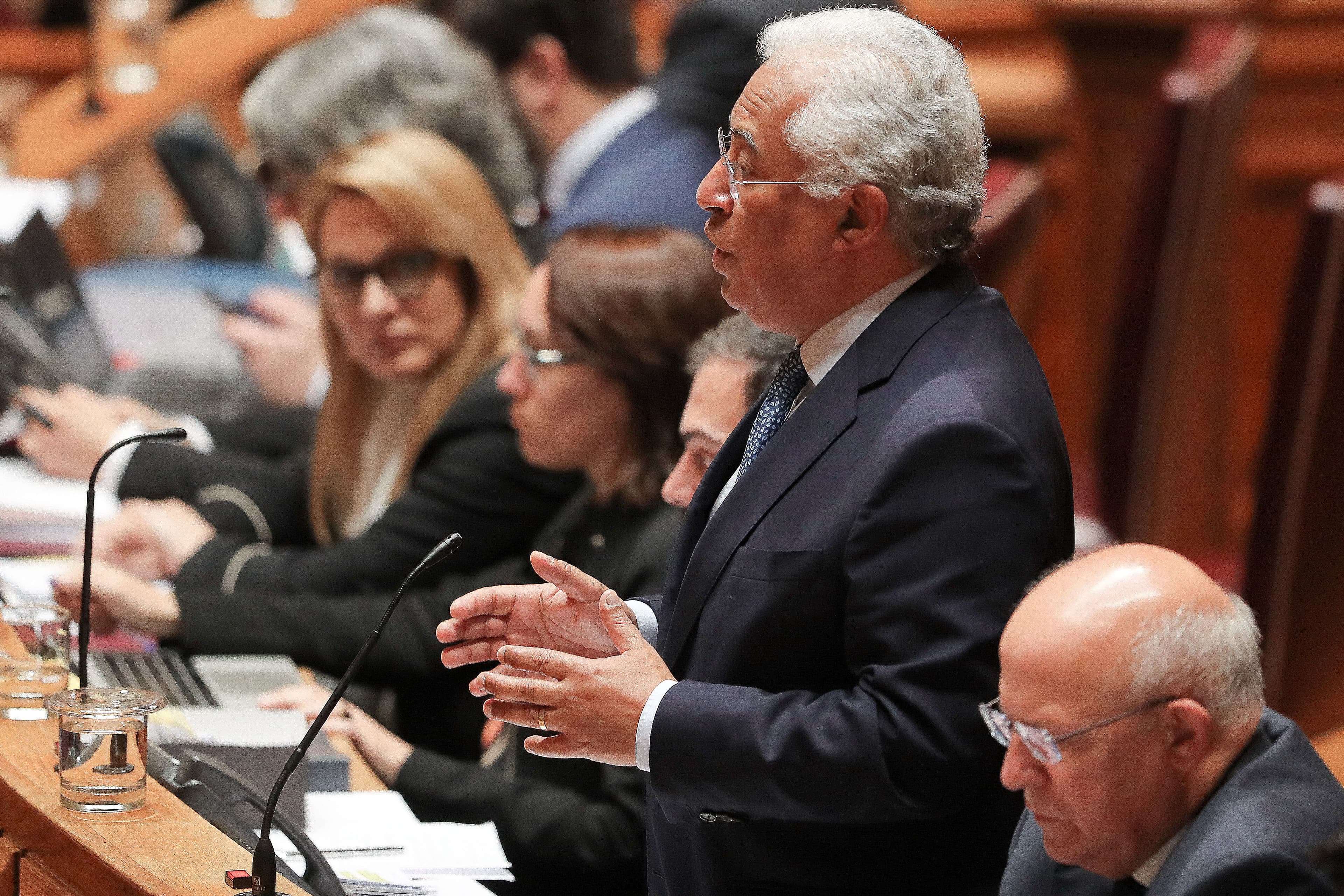 Primeiro-Ministro António Costa no debate quinzenal, Assembleia da República, 17 abril 2019 (foto: João Relvas/Lusa)