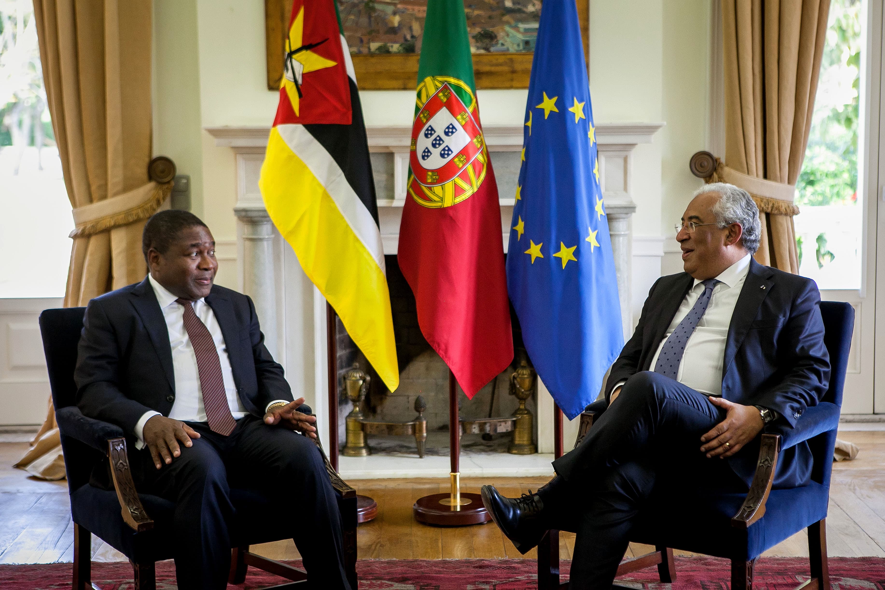 Primeiro-Ministro António Costa recebe o Presidente da República de Moçambique, Filipe Nyusi, Lisboa, 9 março 2016 (Foto: Paulo Henriques)