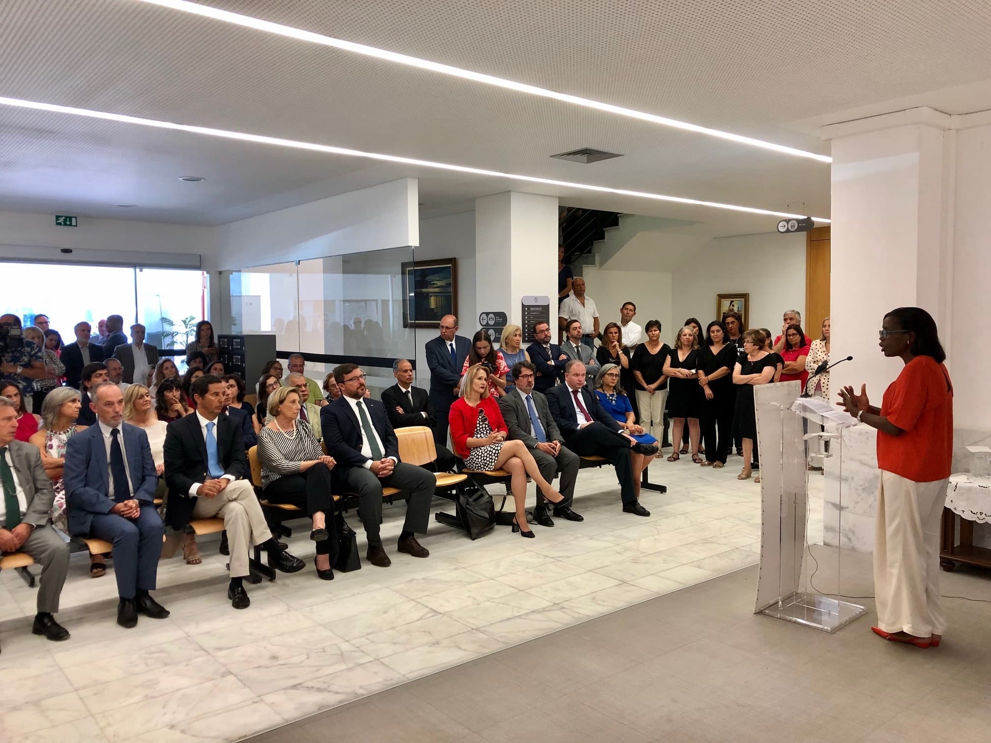 Ministra da Justiça, Francisca Van Dunem, anuncia alargamento do projeto Tribunal+ a todo o País, Santarém 4 setembro 2019