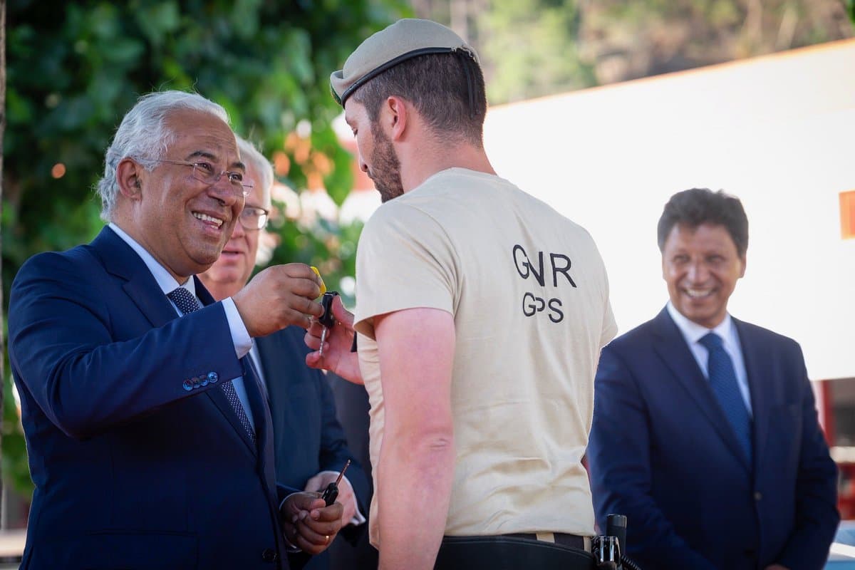 Primeiro-Ministro António Costa na cerimónia de entrega de novos equipamentos e viaturas a equipas de sapadores florestais de todo o País, Pampilhosa da Serra, 13 julho 2018
