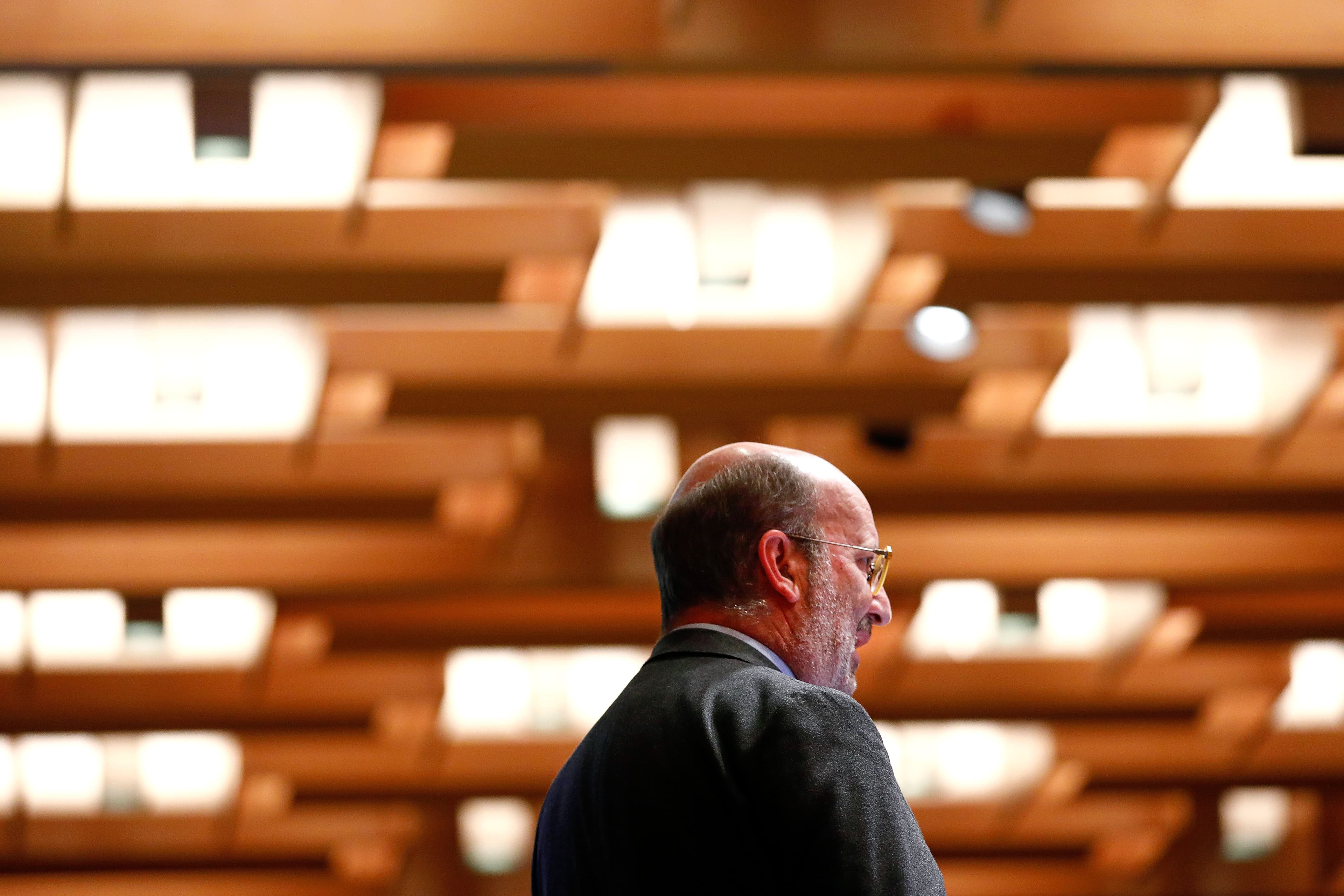 Ministro do Ambiente e da Transição Energética, João Pedro Matos Fernandes, na conferência «Água – Novas abordagens», Lisboa, 22 março 2019 (Foto: António Pedro Santos/Lusa)