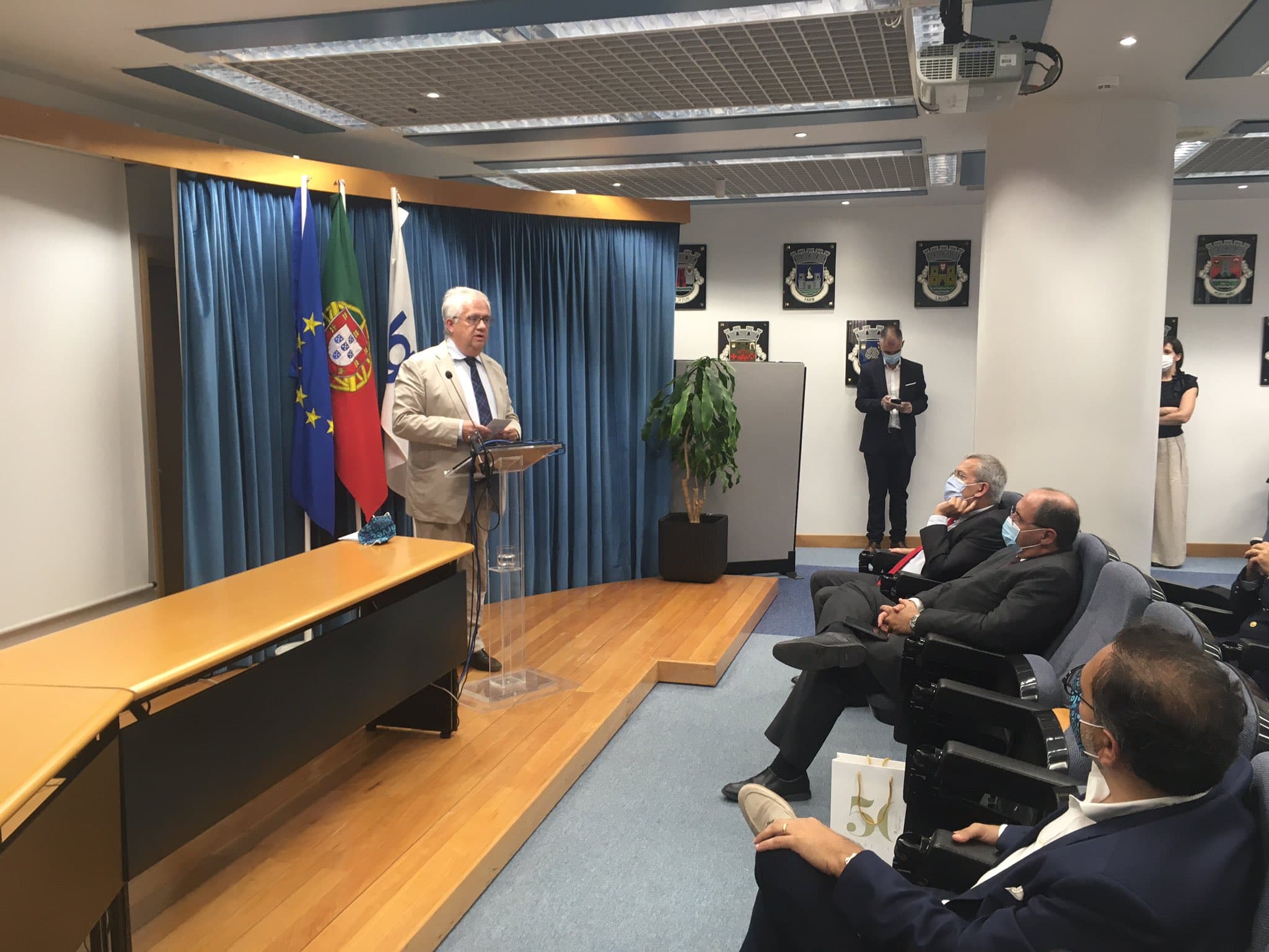 Ministro da Administração Interna, Eduardo Cabrita, na apresentação do Programa Algarve Seguro 2020, Faro, 26 junho 2020