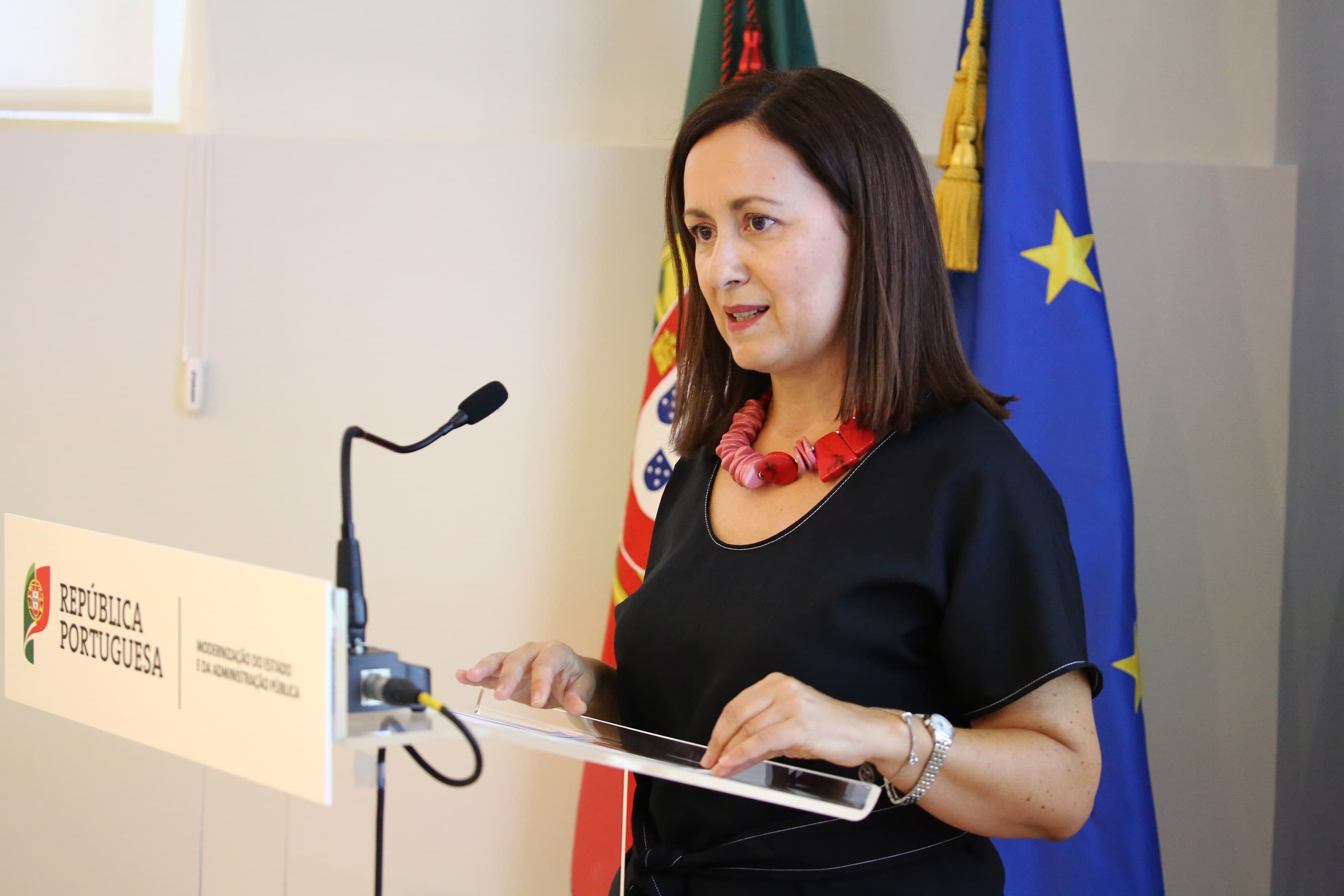Secretária de Estado da Inovação e da Modernização Administrativa, Maria de Fátima Fonseca (Foto: João Bica)