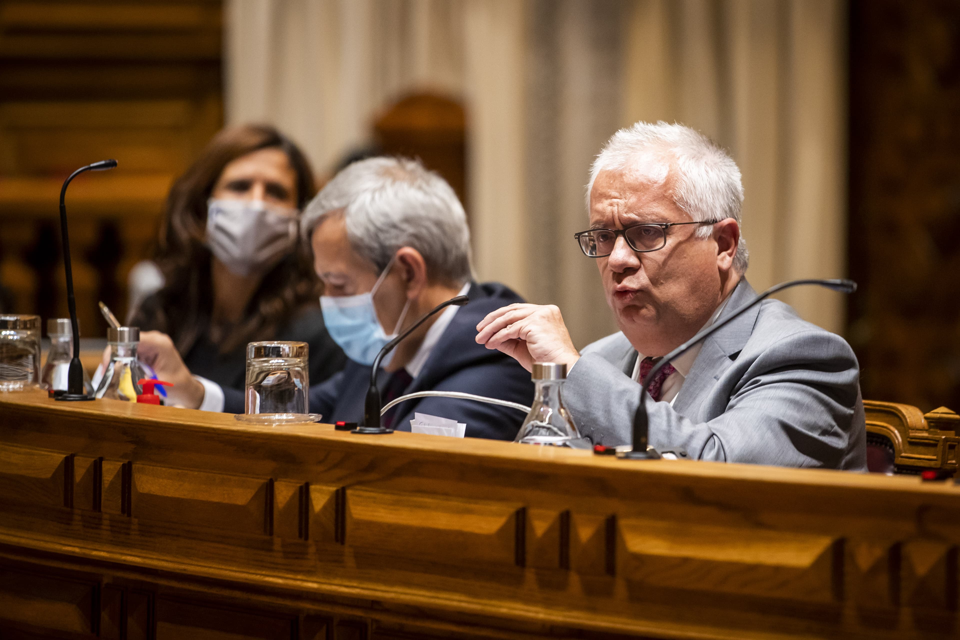 Ministro da Administração Interna na Comissão de Orçamento e Finanças com as comissões de Assuntos Constitucionais, Direitos, Liberdades e Garantias e de Agricultura e Mar, Assembleia da República, 3 novembro 2020. (Foto: José Sena Goulão/LUSA)
