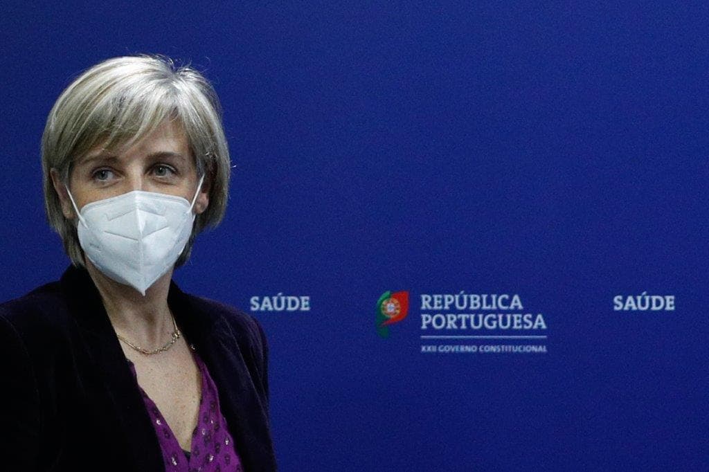 Ministra da Saúde, Marta Temido, faz o ponto de situação da vacinação contra a Covid-19, Lisboa, 1 fevereiro 2021 (foto: António Cotrim/Lusa)