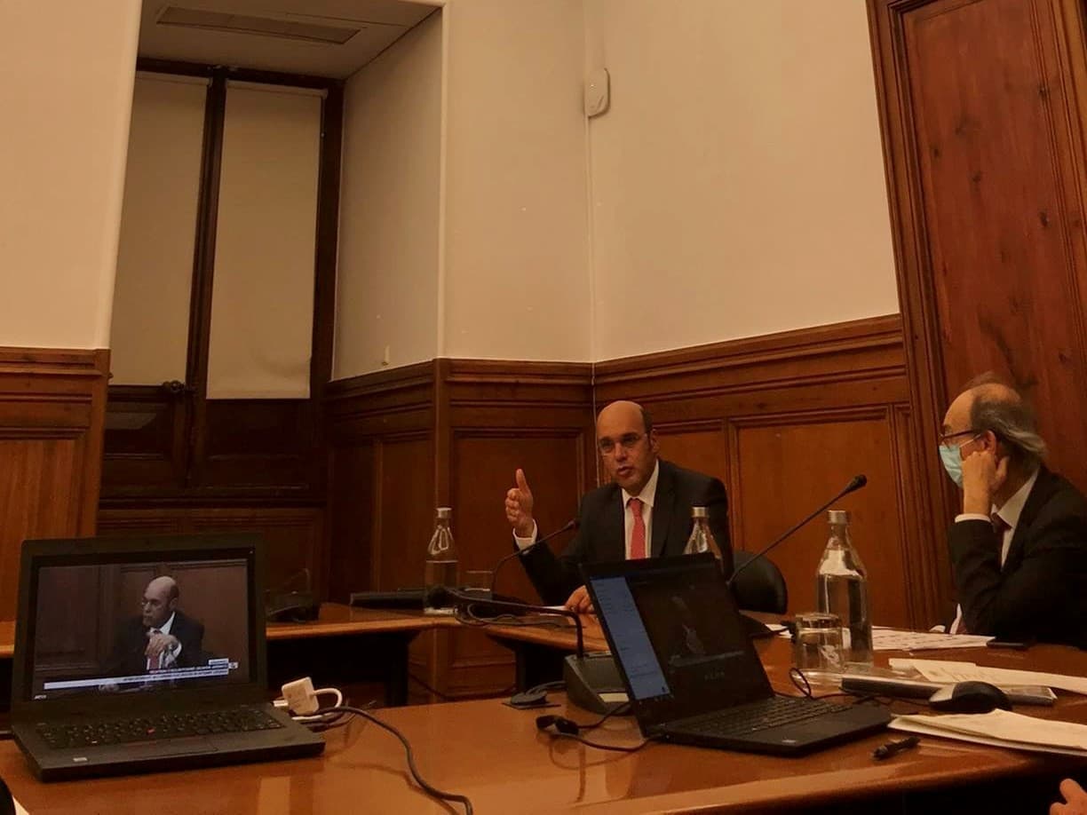Ministro de Estado, da Economia e da Transição Digital, Pedro Siza Vieira, na Comissão de Economia, Inovação, Obras Públicas e Habitação, Assembleia da República, 22 outubro 2020