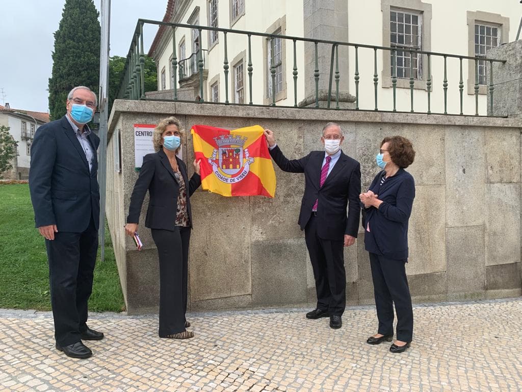 Ministra da Coesão Territorial, Ana Abrunhosa, na zona histórica de Viseu, Viseu, 3 junho 2020