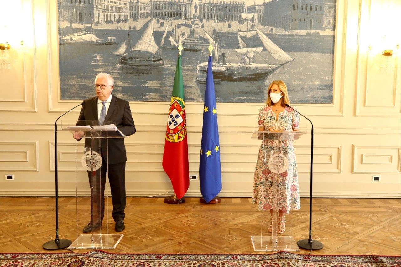 Ministro da Administração Interna, Eduardo Cabrita, apresenta o relatório da IGAI sobre as comemorações da vitória do Sporting no campeonato de futebol, Lisboa, 16 julho 2021 (Foto: João Bica)