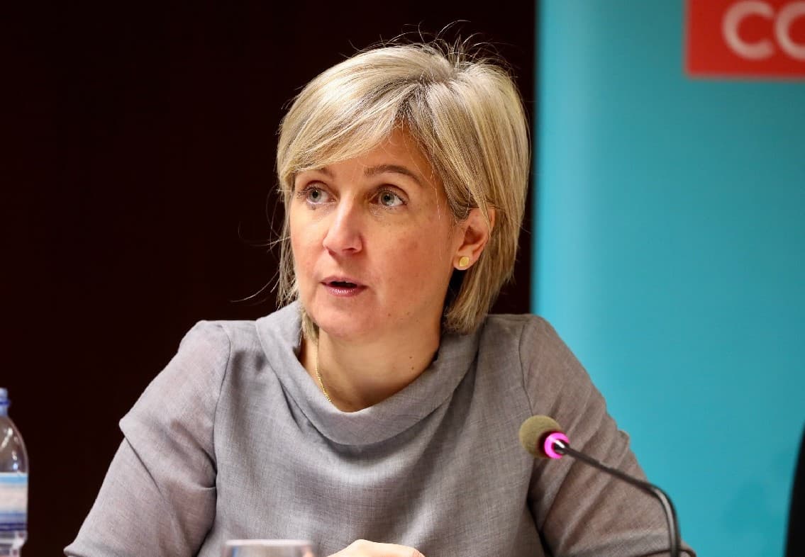 Ministra da Saúde, Marta Temido, no conferência de imprensa de atualização de informação relativa ao plano de vacinação contra a Covid-19, Lisboa, 21 abril 2021 (Foto: João Bica)