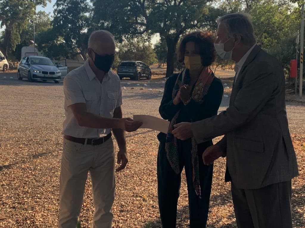 Secretária de Estado do Turismo, Rita Marques, na assinatura do protocolo com vista à promoção de um autocaravanismo responsável na Região do Algarve, 14 junho 2021