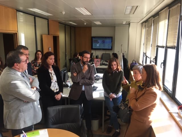 Secretária de Estado da Inovação e da Modernização Administrativa, Fátima Fonseca, e Secretária de Estado das Comunidades Portuguesas, Berta Nunes, durante a visita às instalações do Centro de Atendimento Consular, Lisboa, 4 dezembro 2019