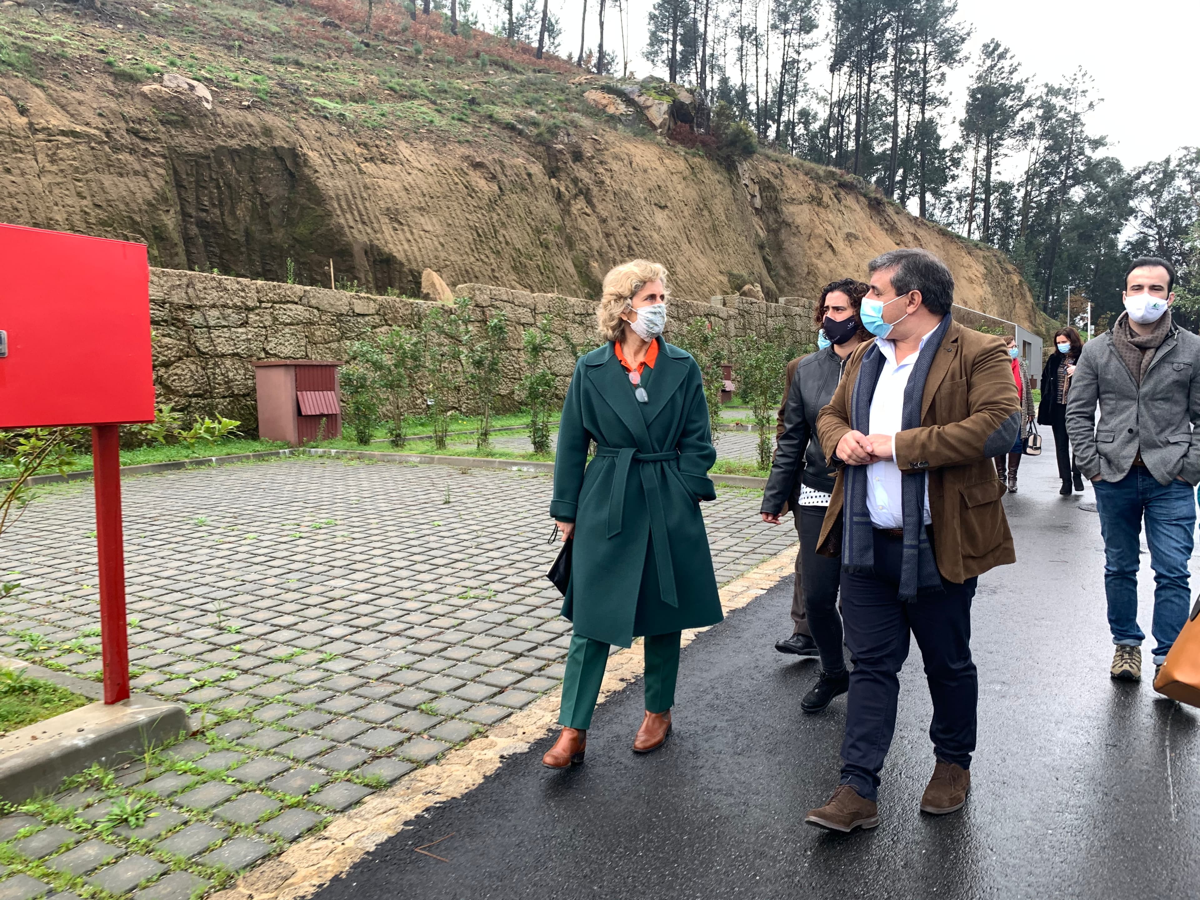 Ministra da Coesão Territorial, Ana Abrunhosa, durante a visita a Cinfães para conhecer os projetos desenvolvidos com o apoio de fundos comunitários, 21 dezembro 2020