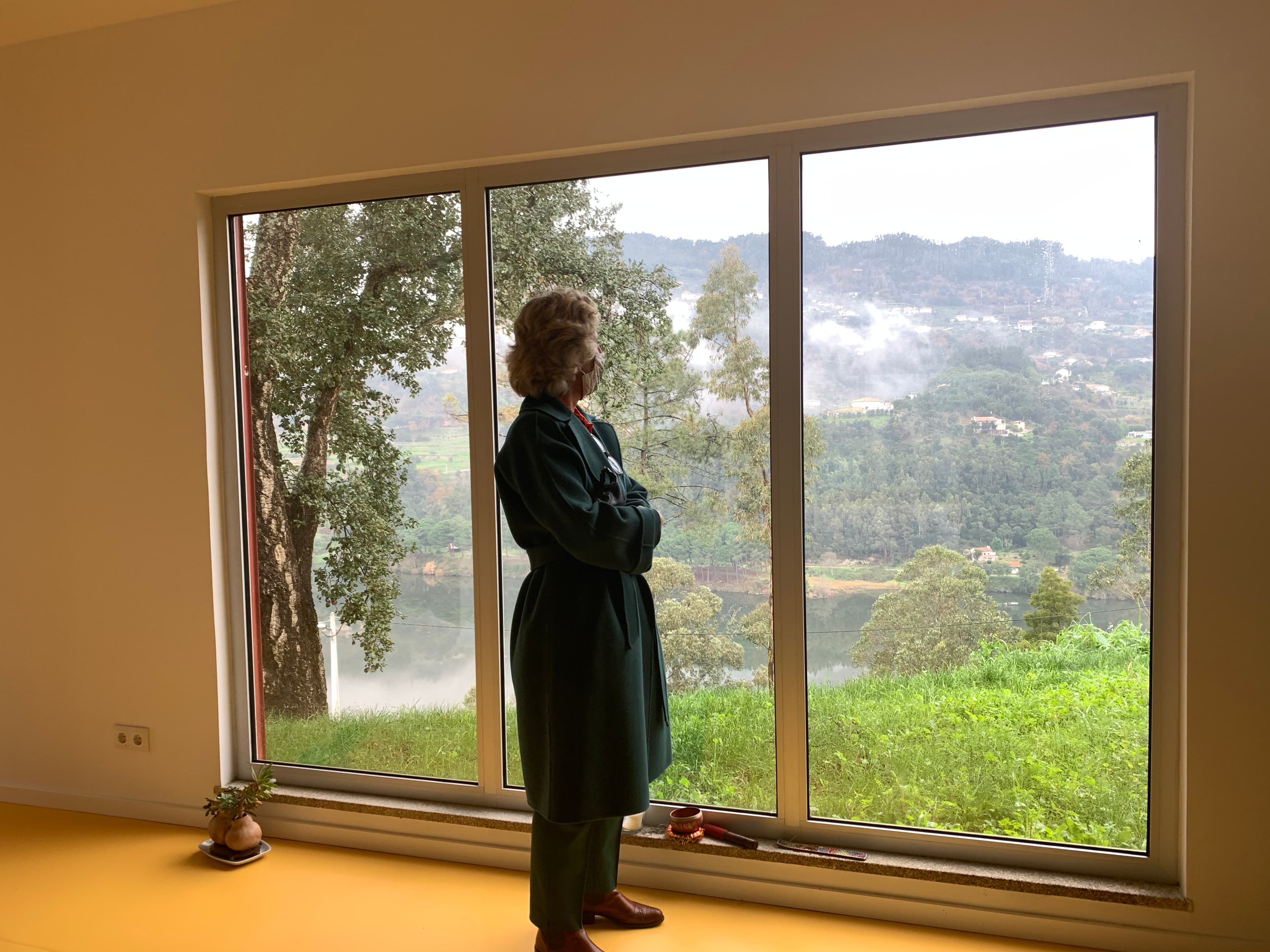 Ministra da Coesão Territorial, Ana Abrunhosa, durante a visita a Cinfães para conhecer os projetos desenvolvidos com o apoio de fundos comunitários, 21 dezembro 2020