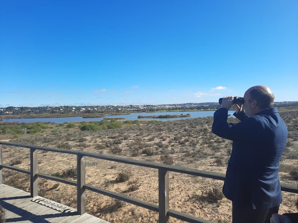 Ministro do Ambiente e da Ação Climática, João Pedro Matos Fernandes, na Lagoa dos Salgados, Silves, 7 dezembro 2021