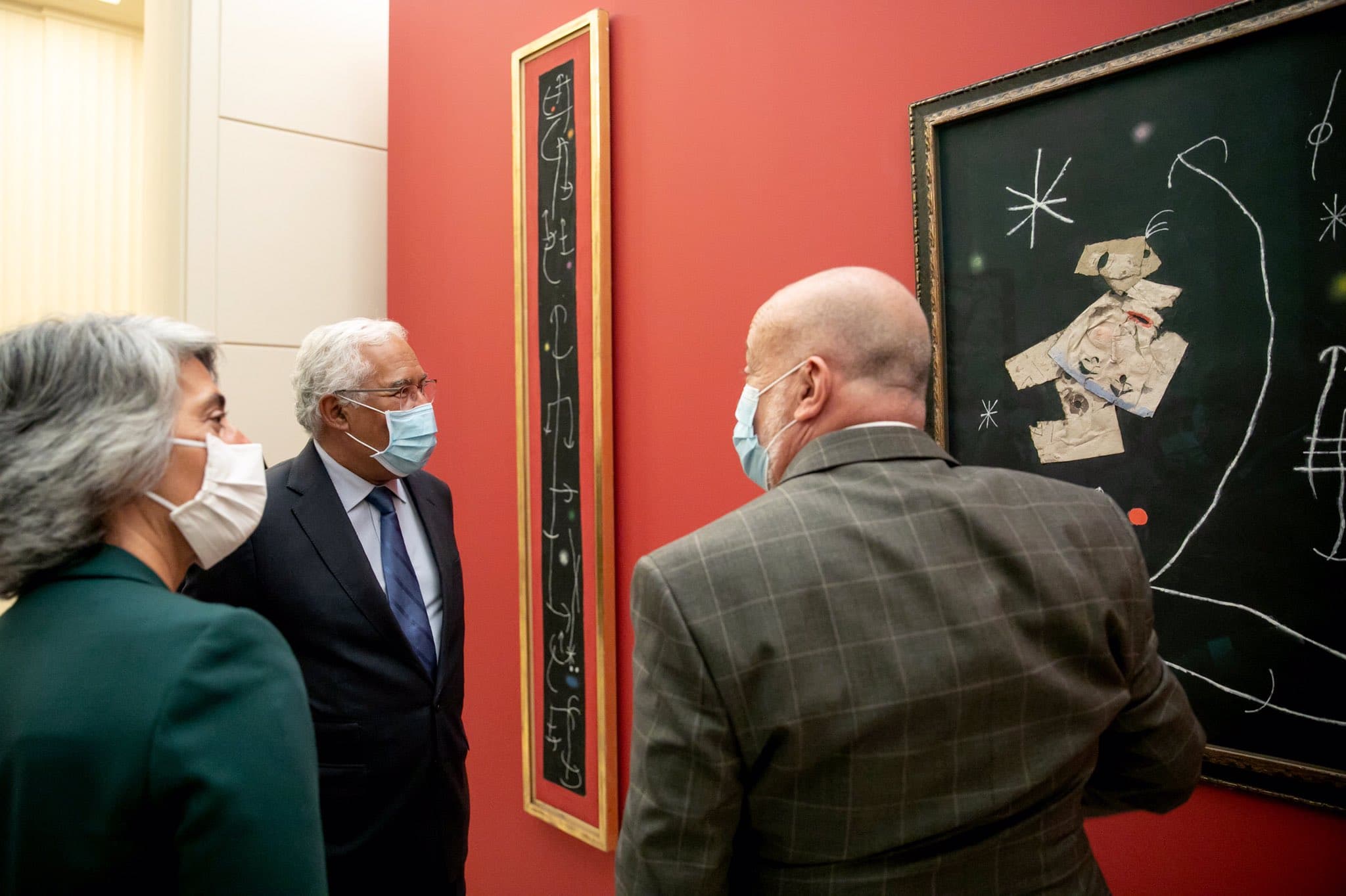 Primeiro-Ministro António Costa e Ministra da Cultura, Graça Fonseca, inauguram a exposição «Joan Miró, Signos e Figuração», Porto, 8 outubro 2021
