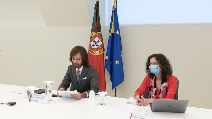 Secretário de Estado da Administração Pública, José Couto, na sessão de abertura da XIX Conferência Ibero-americana de Ministros da Administração Pública, 8 de outubro 2020