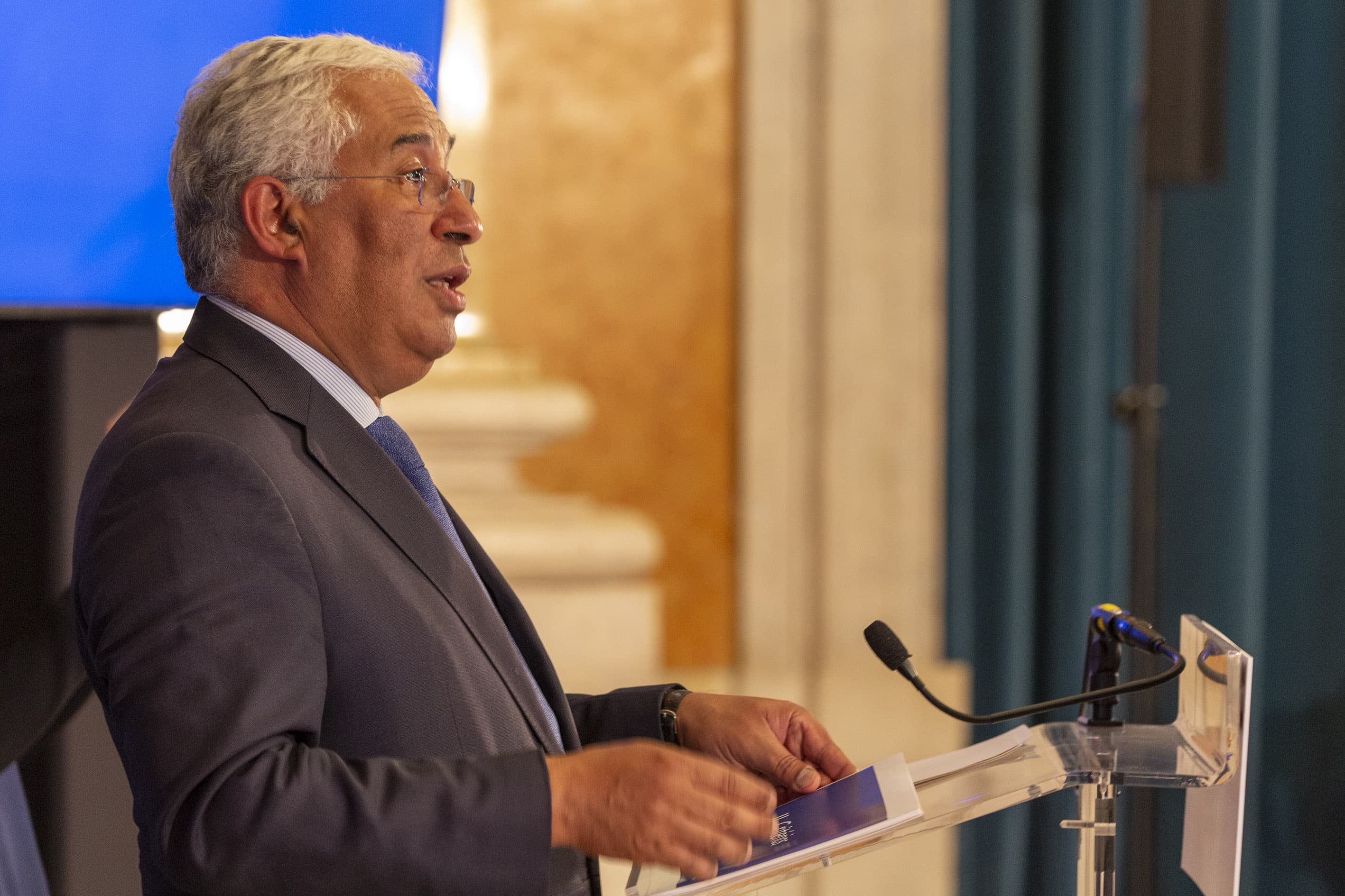 Primeiro-Ministro António Costa apresenta decisões do Conselho de Ministros sobre o prosseguimento do plano de desconfinamento, Lisboa, 29 maio 2020 (Foto. João Bica)