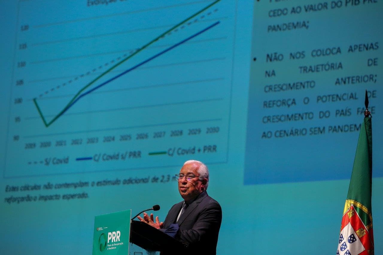 Primeiro-Ministro António Costa apresenta o Plano de Recuperação e Resiliência, Coimbra, 16 abril 2021 (Foto: Paulo Novais/Lusa)