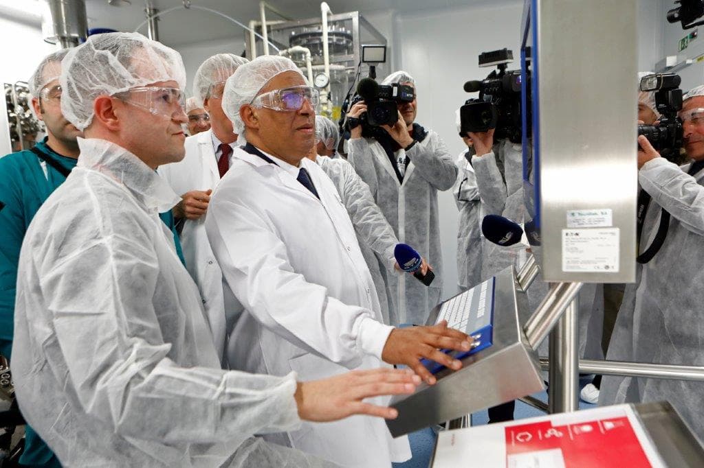 Primeiro-Ministro António Costa na inauguração da nova fábrica e laboratórios da farmacêutica Hovione, Loures,22 janeiro 2020 (foto: António Pedro Santos/Lusa)