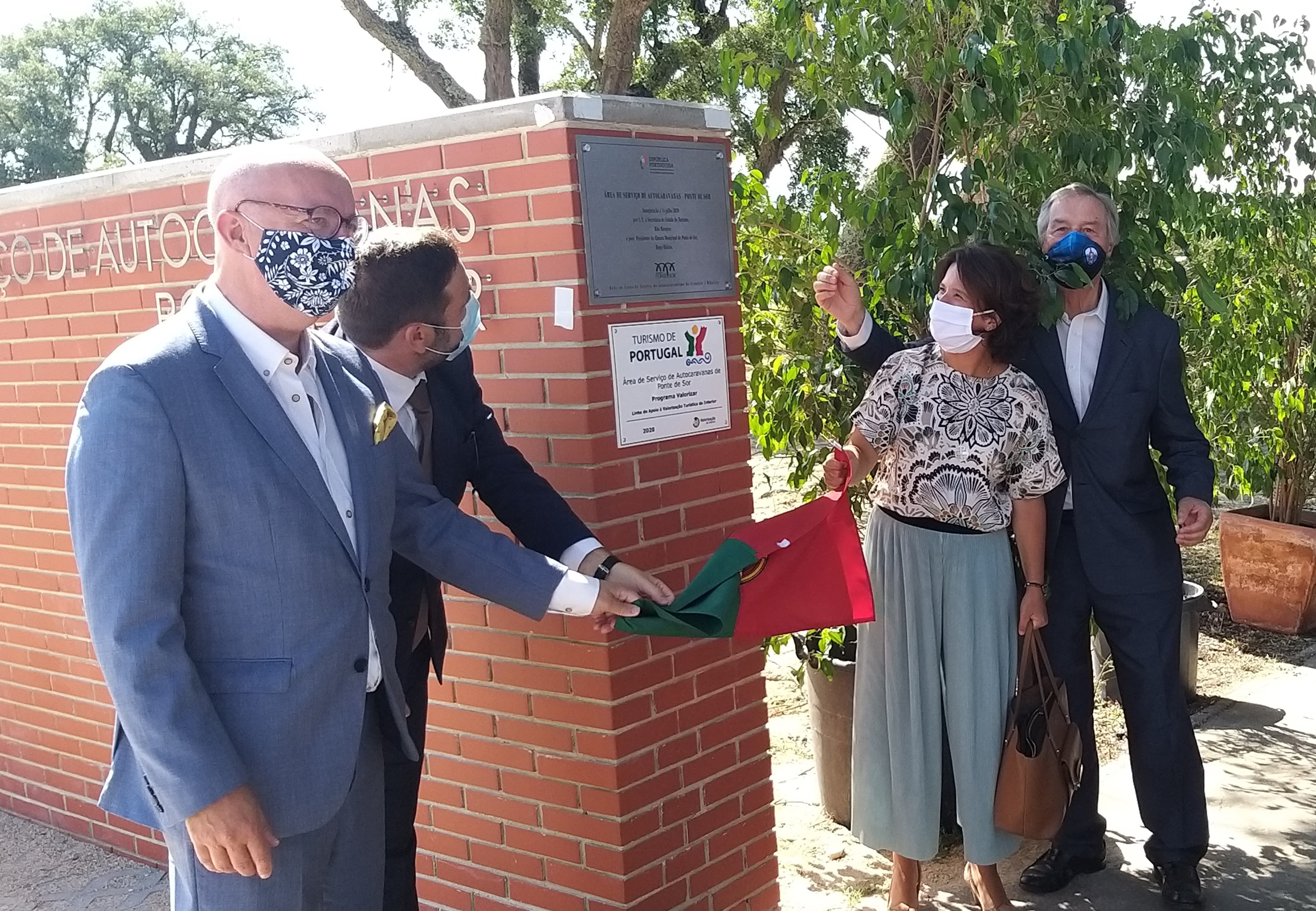 Secretária de Estado do Turismo, Rita Marques, no lançamento do programa «Para um Autocaravanismo Responsável», Ponte de Sor, Portalegre, 16 julho 2020