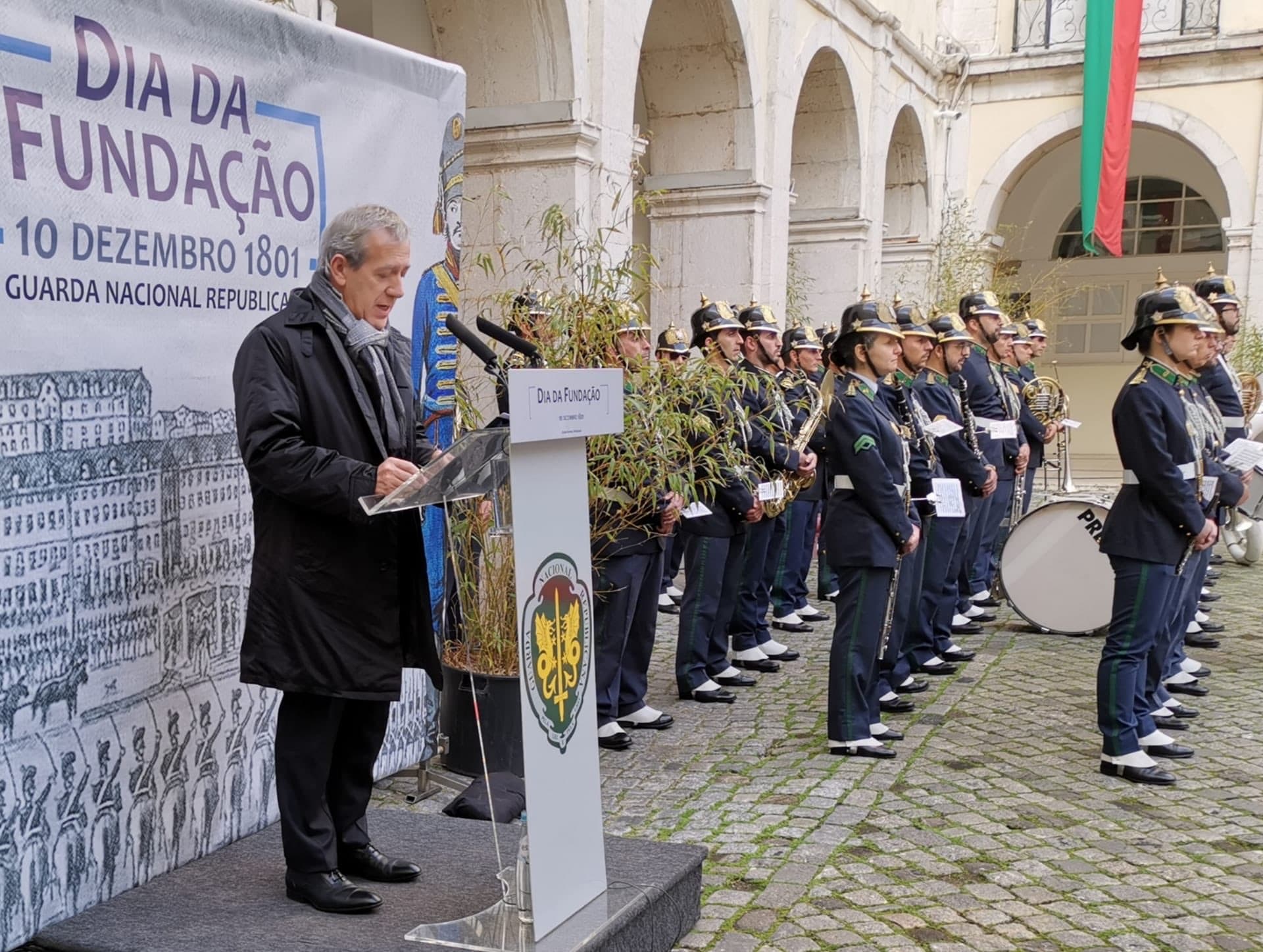 Secretário de Estado Adjunto e da Administração Interna, Antero Luís, no Dia da Fundação da Guarda Nacional Republicana, Lisboa, 10 dezembro 2019