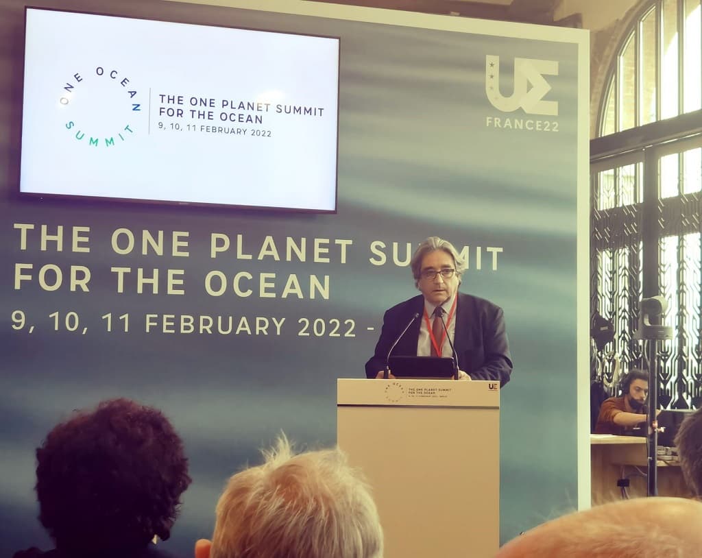 Ministro do Mar, Ricardo Serrão Santos, participou em diversos painéis da cimeira One Ocean, em Brest, França, 10-11 de fevereiro de 2022