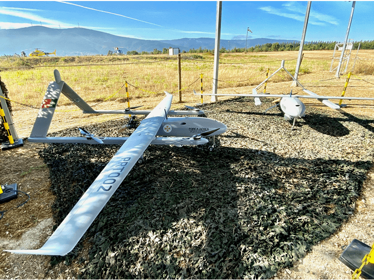 Drones adquiridos pela Força Aérea para vigilância florestal, Lousã, 4 agosto 2020 (foto: João Bica)