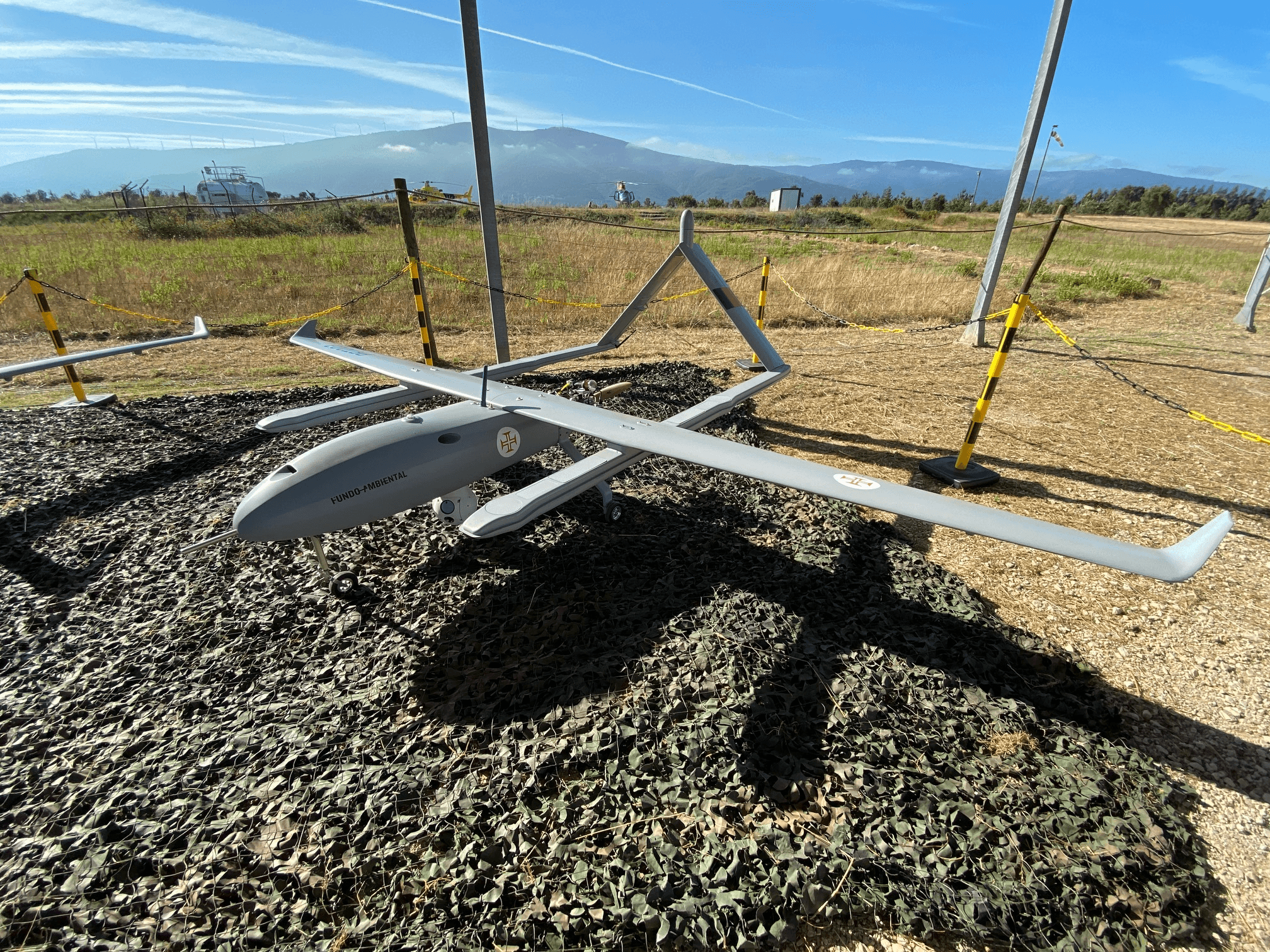 Drones adquiridos pela Força Aérea para vigilância florestal, Lousã, 4 agosto 2020 (foto: João Bica)
