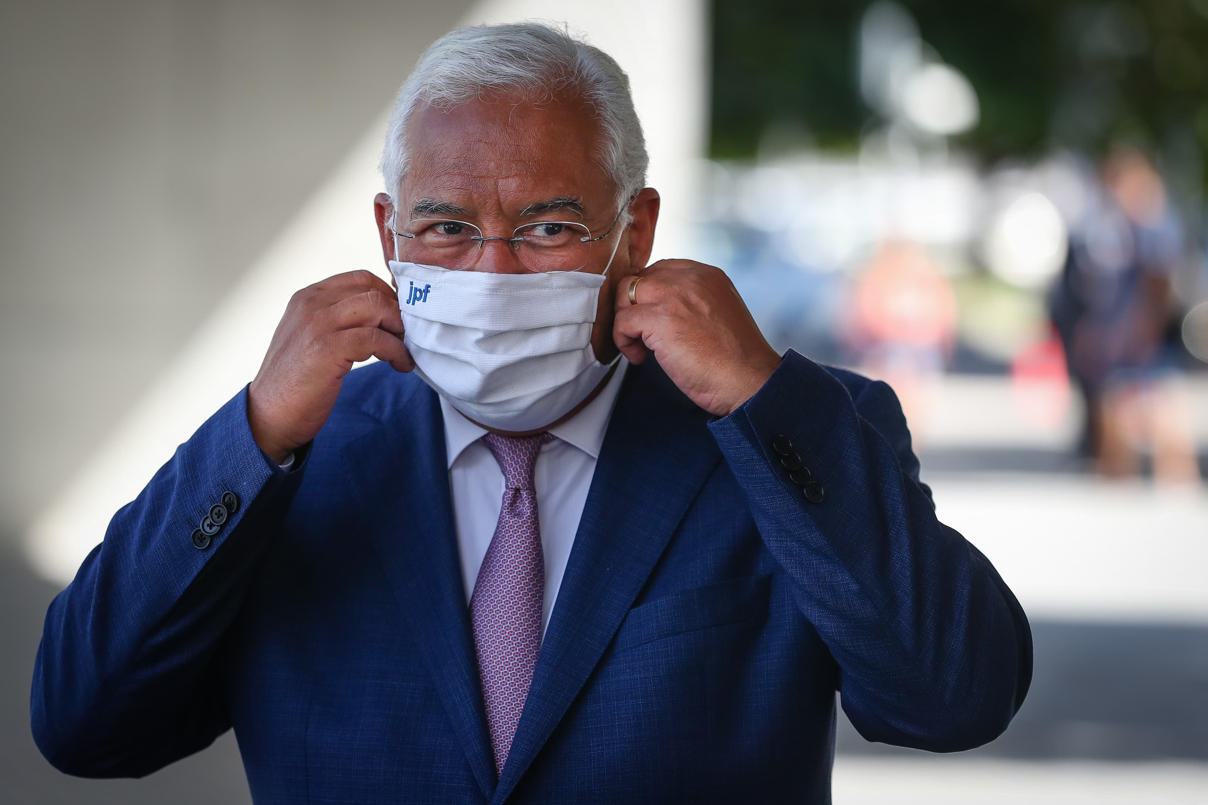 Primeiro-Ministro António Costa antes da sessão de apresentação sobre a situação epidemiológica em Portugal, Porto 7 setembro 2020 (Foto: José Coelho/Lusa)