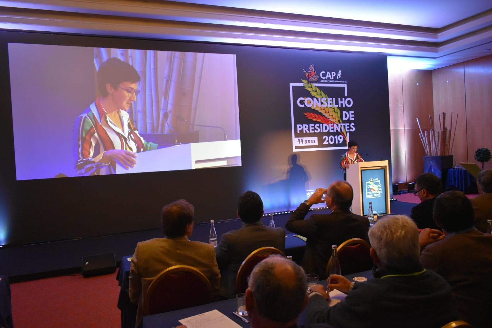 Ministra da Agricultura, Maria do Céu Antunes, no Conselho de Presidentes da CAP, Tomar, 25 novembro 2019