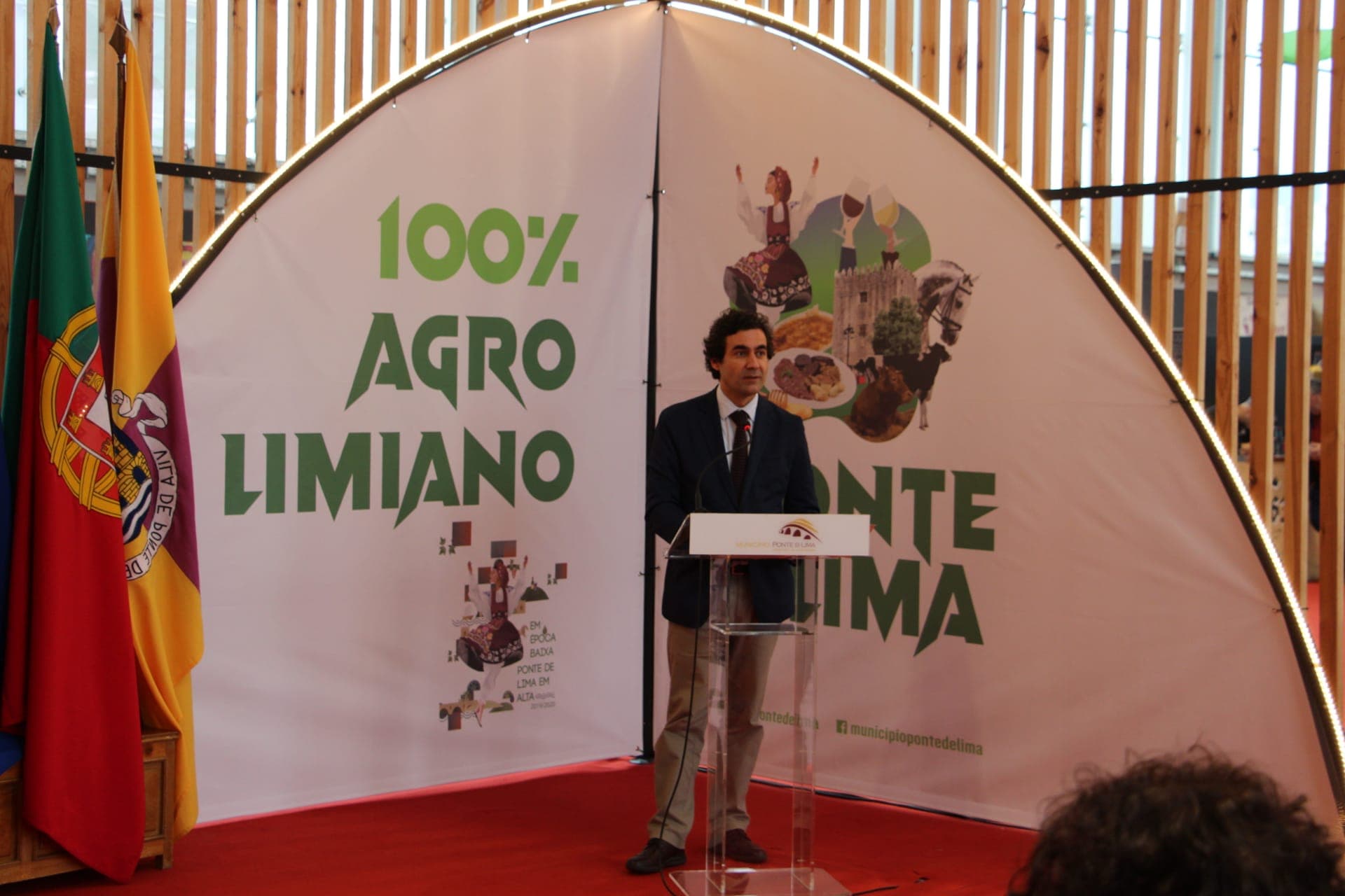 Secretário de Estado da Agricultura e Desenvolvimento Rural, Nuno Russo, na V Feira 100% Agrolimiano, Ponte de Lima, 15 fevereiro 2020