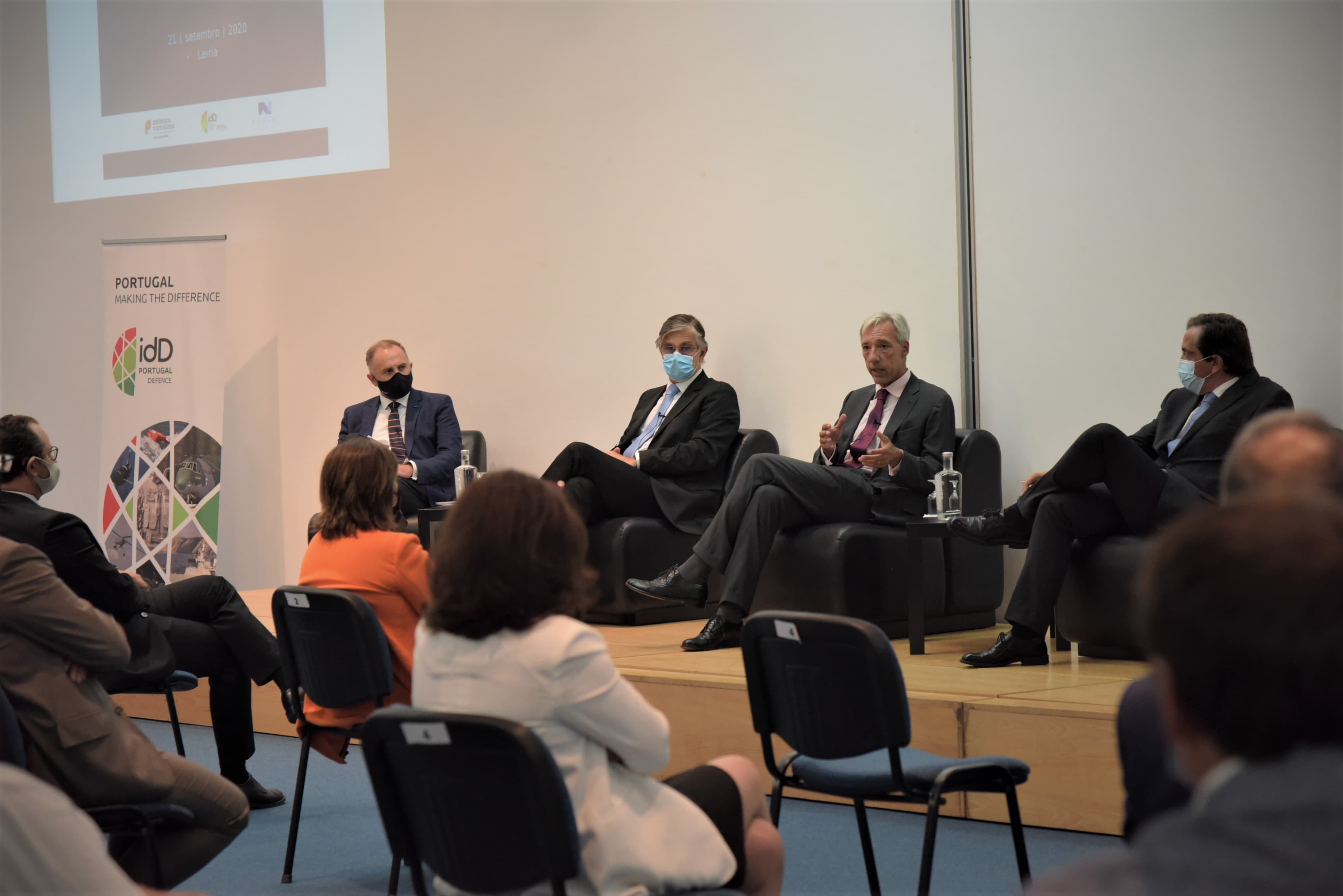 Ministro da Defesa Nacional, João Gomes Cravinho, no encontro com empresários da região de Leiria, Leiria, 21 setembro 2020